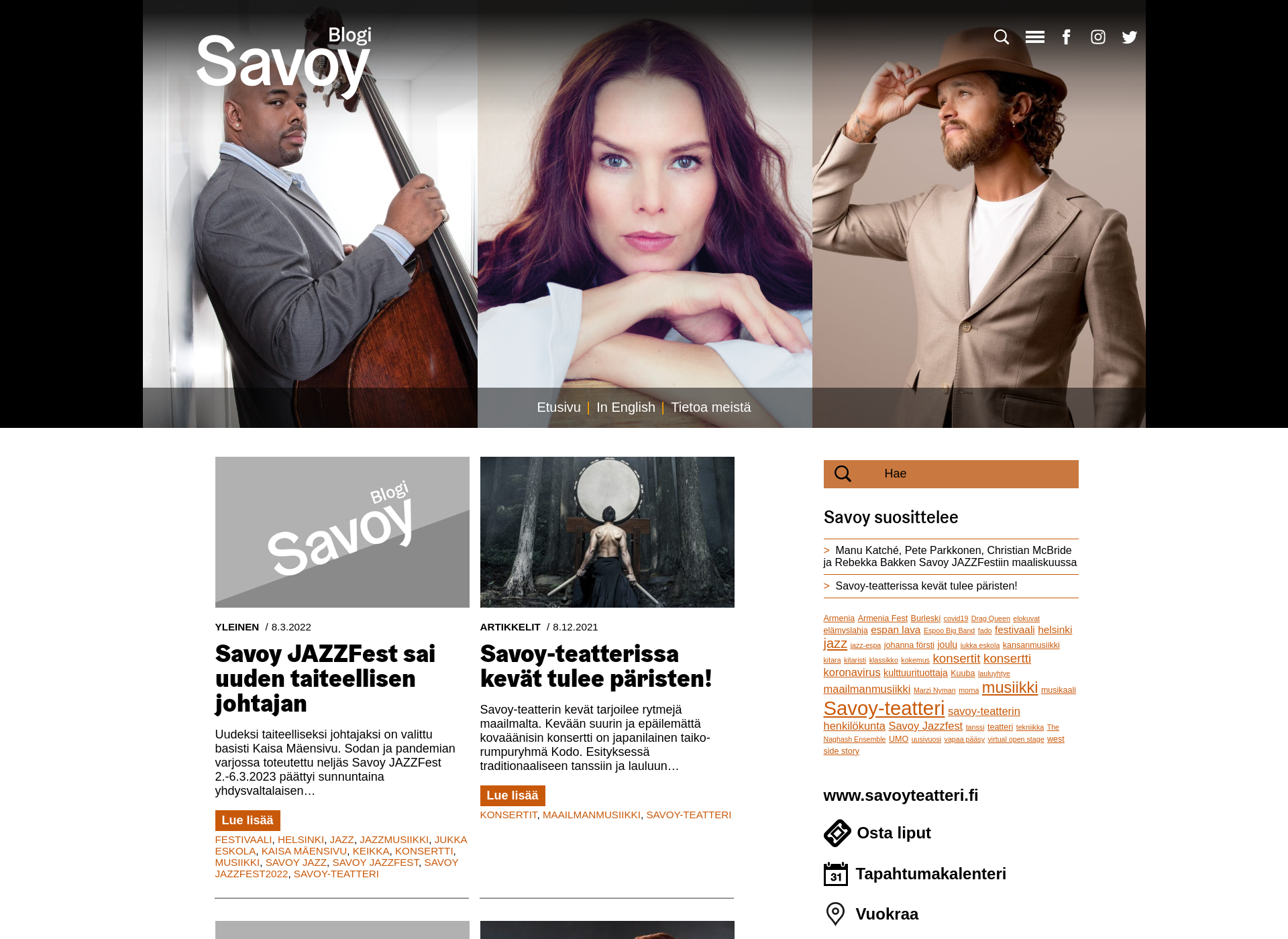 Skärmdump för savoy-blogi.fi