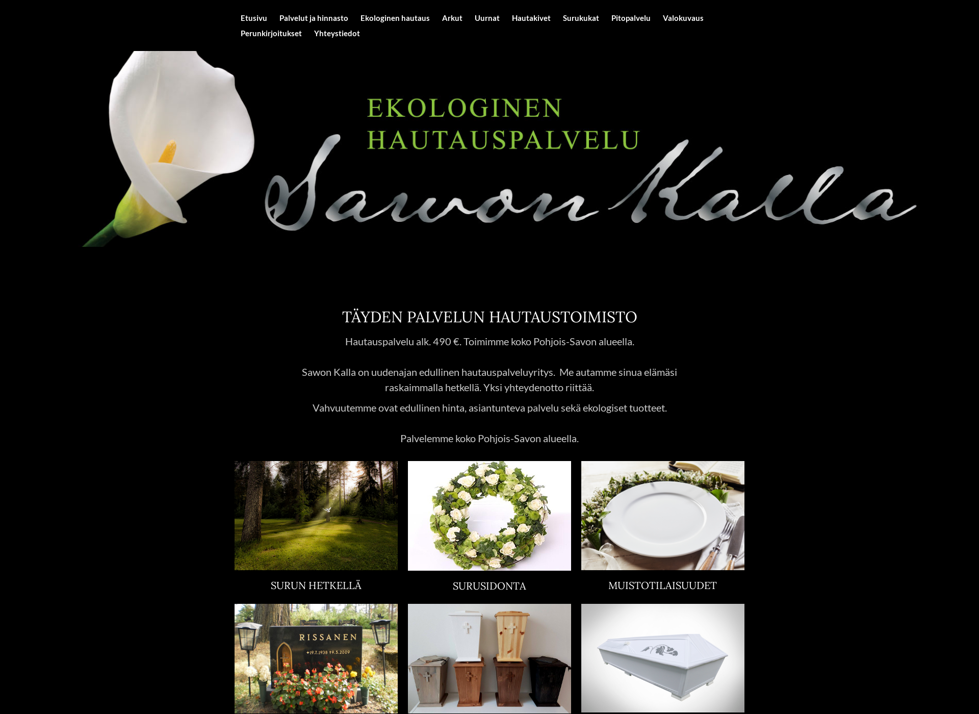 Skärmdump för sawonkalla.fi