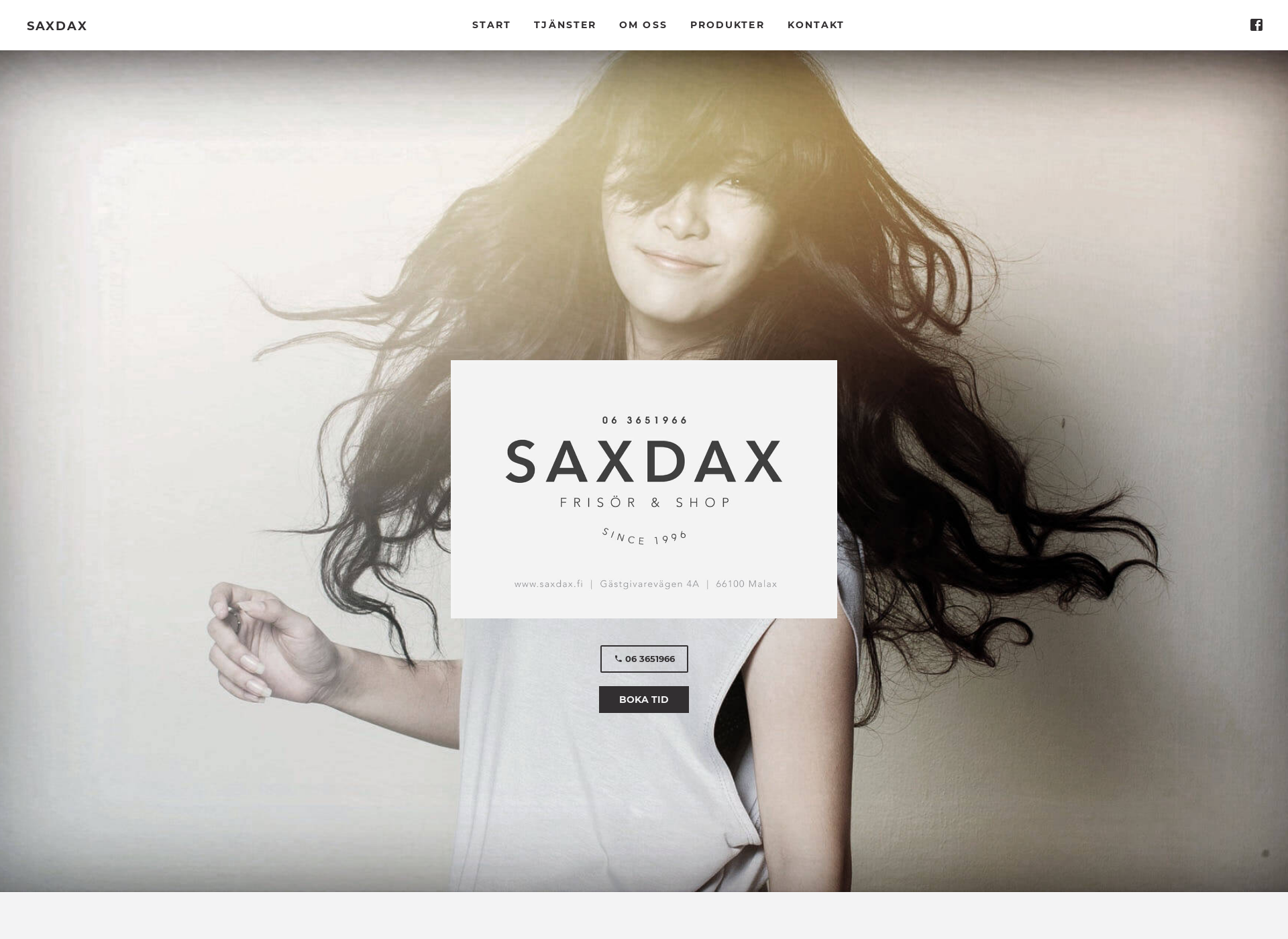 Skärmdump för saxdax.fi