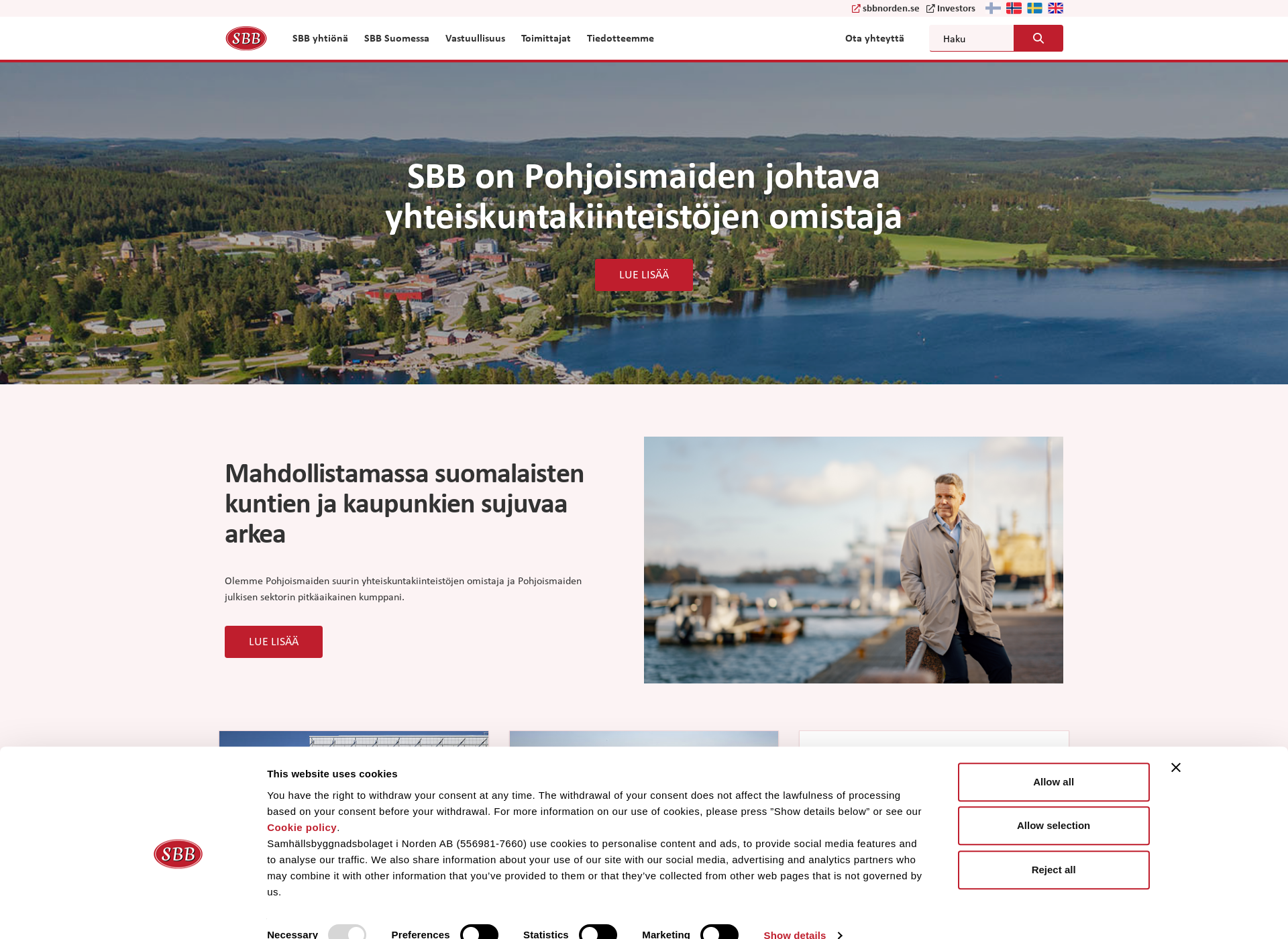 Screenshot for sbbnorden.fi