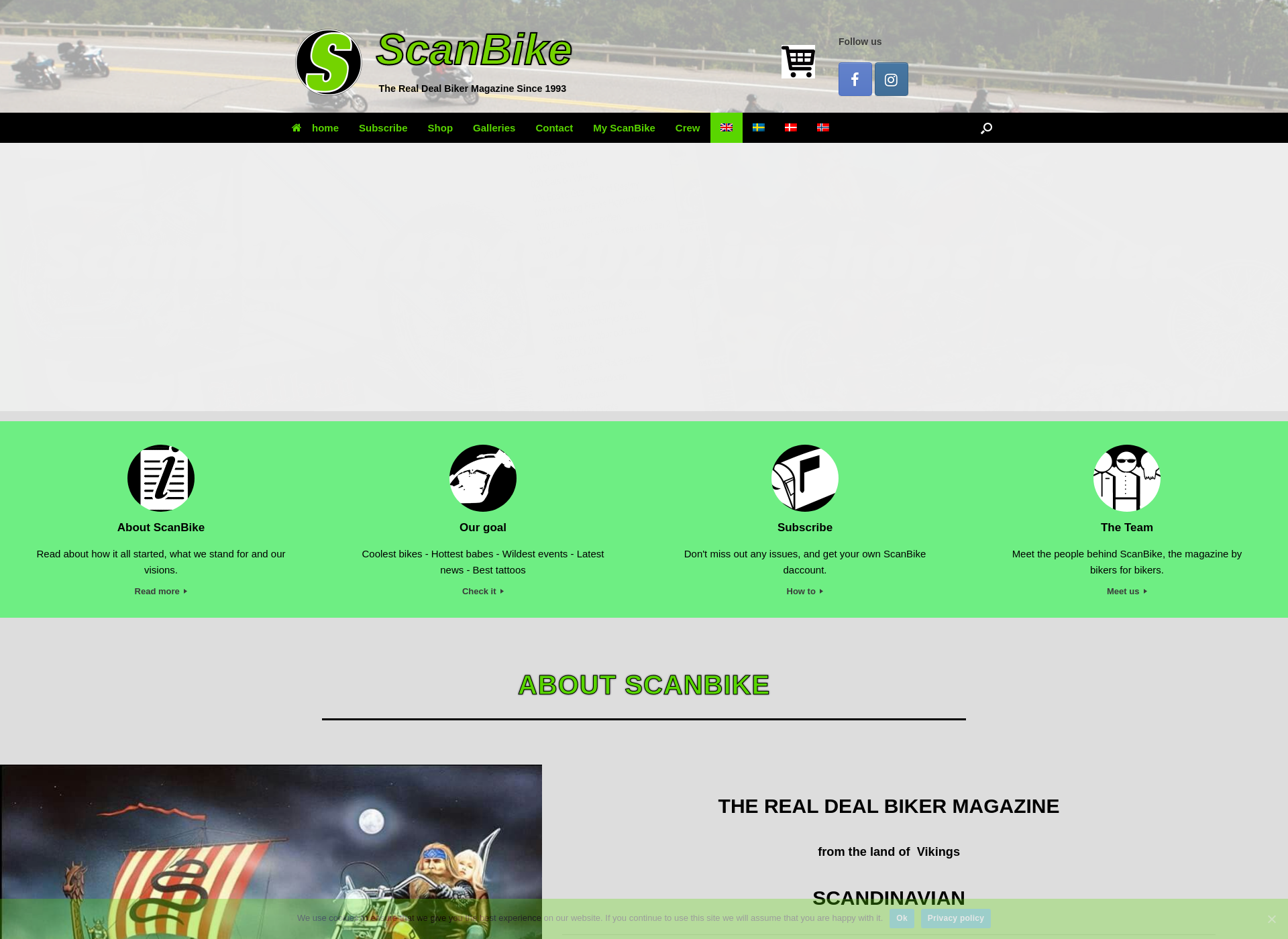 Skärmdump för scanbike.fi