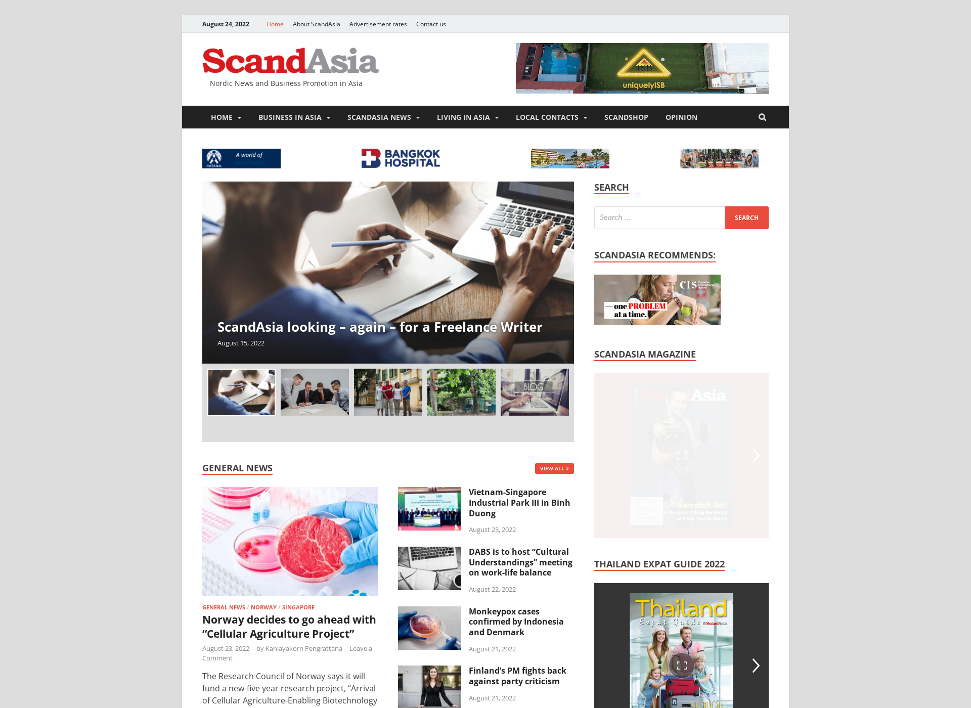 Screenshot for scandasia.fi