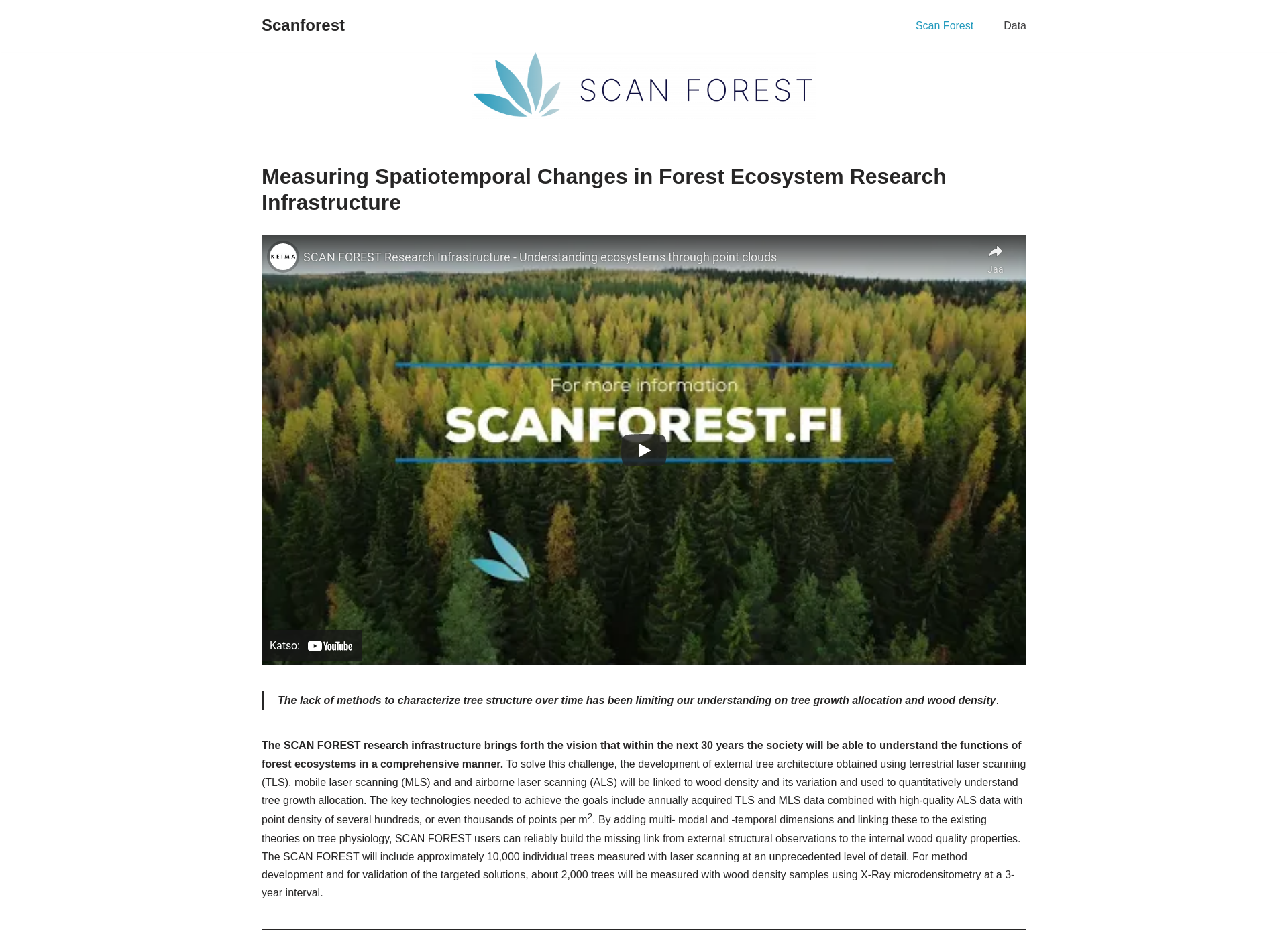 Screenshot for scanforest.fi