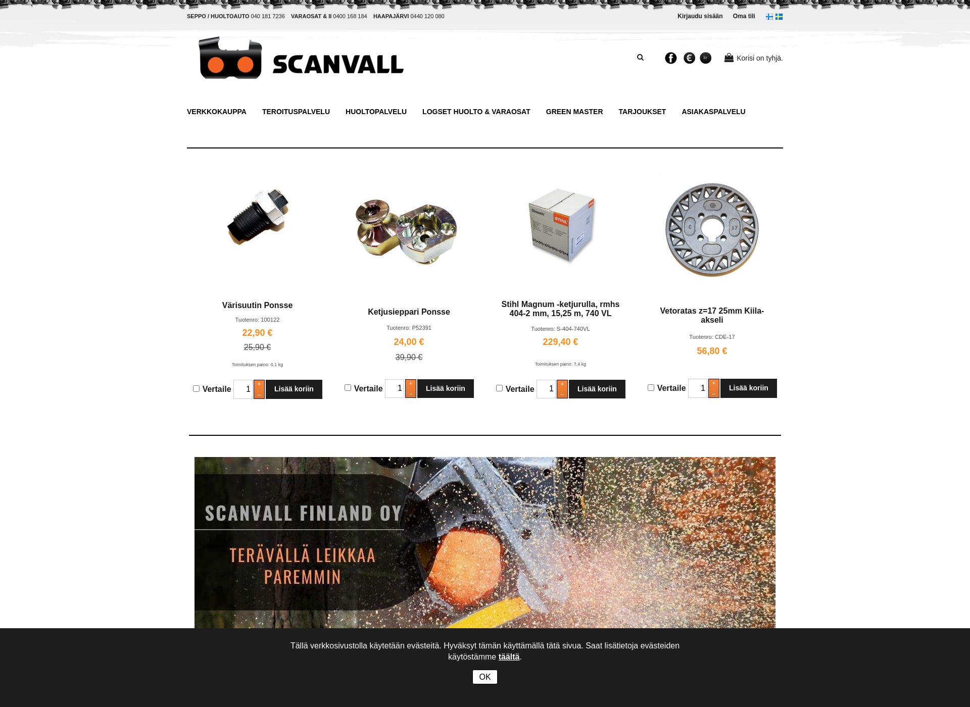 Screenshot for scanvall.fi