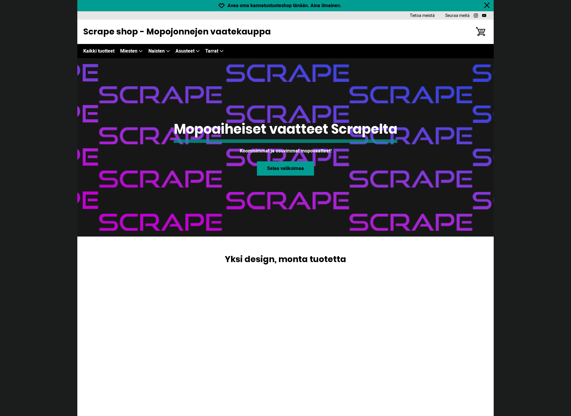 Skärmdump för scrape.fi