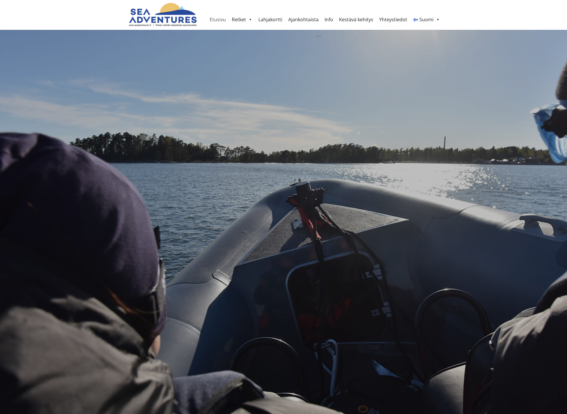 Skärmdump för seaadventureshelsinki.fi