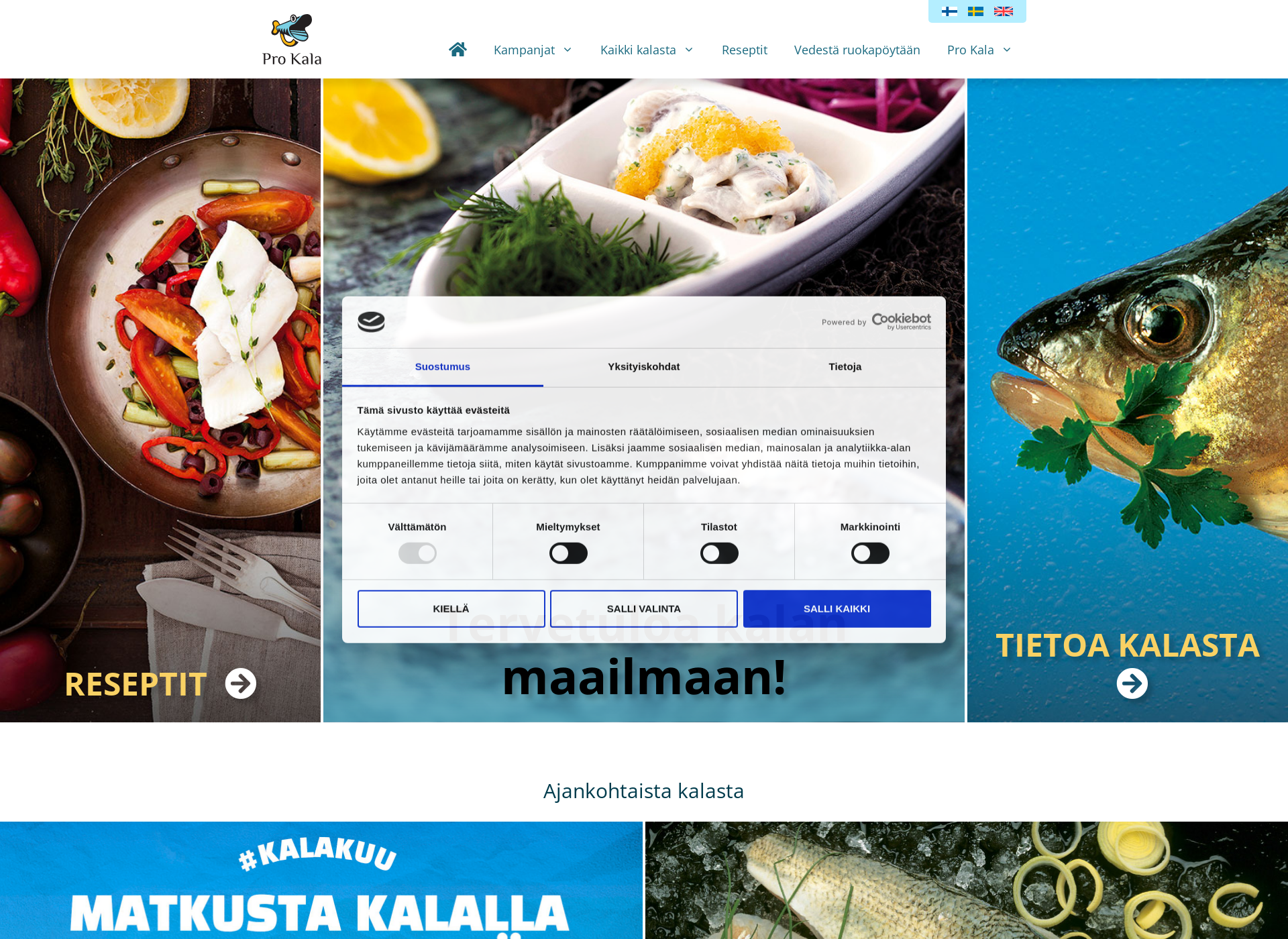 Screenshot for seafoodchef.fi