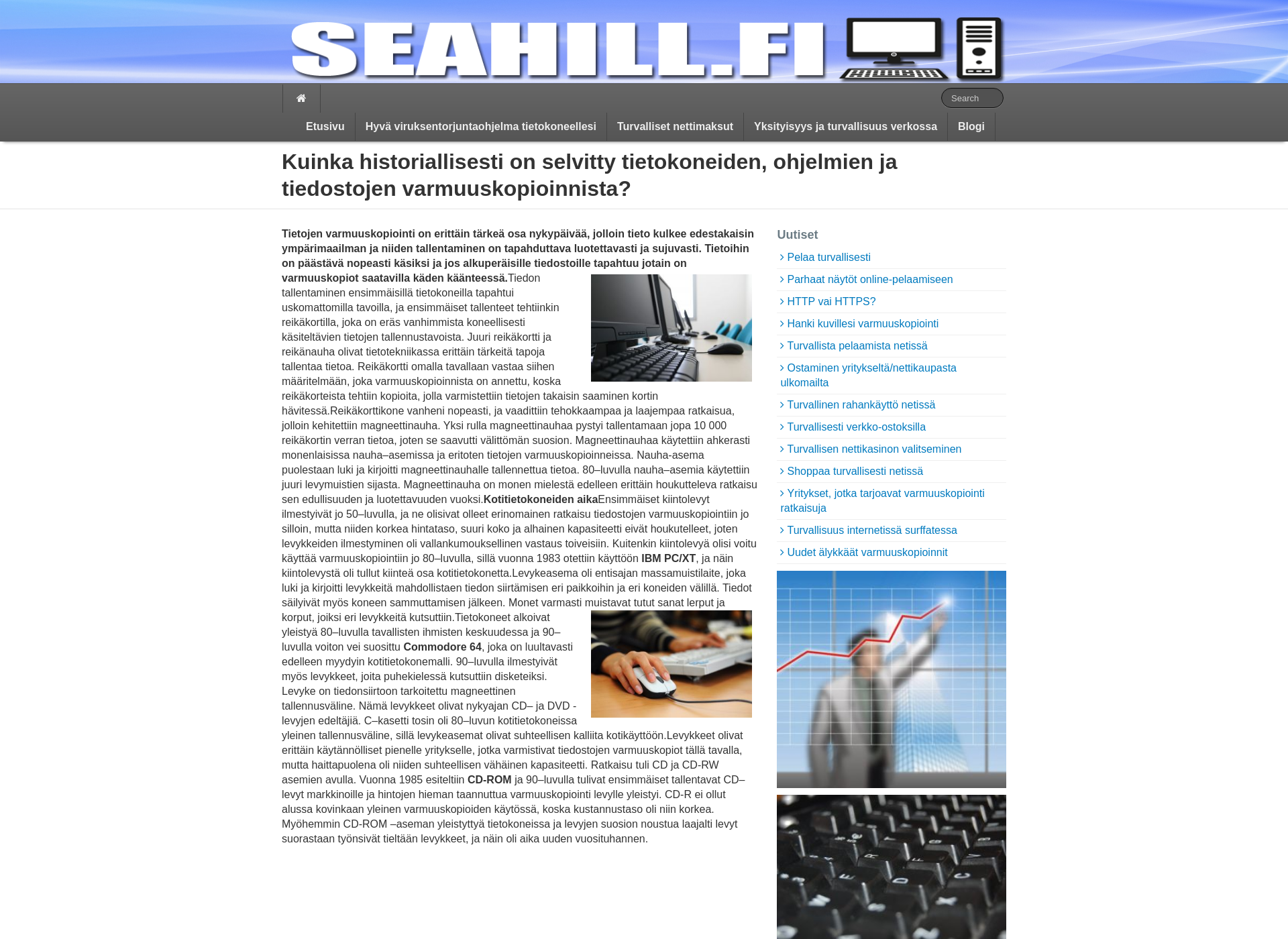 Skärmdump för seahill.fi