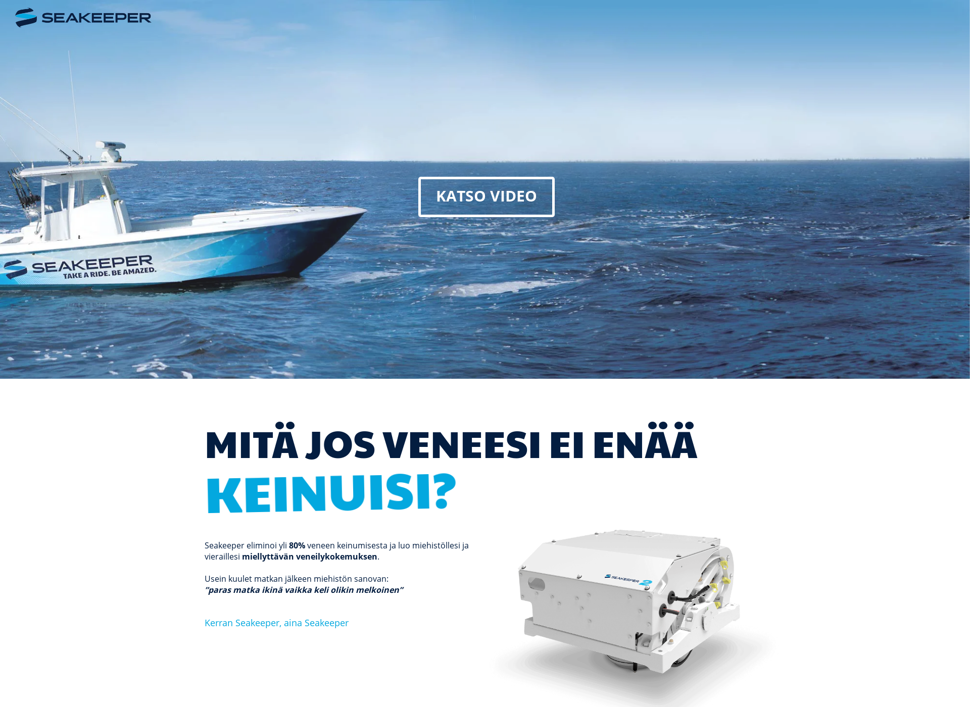 Screenshot for seakeeper.fi