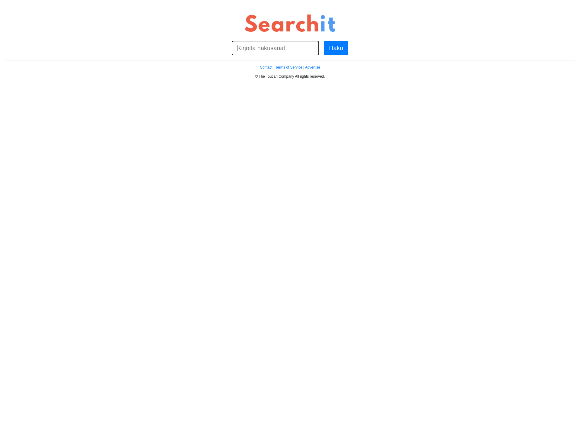 Skärmdump för searchit.fi