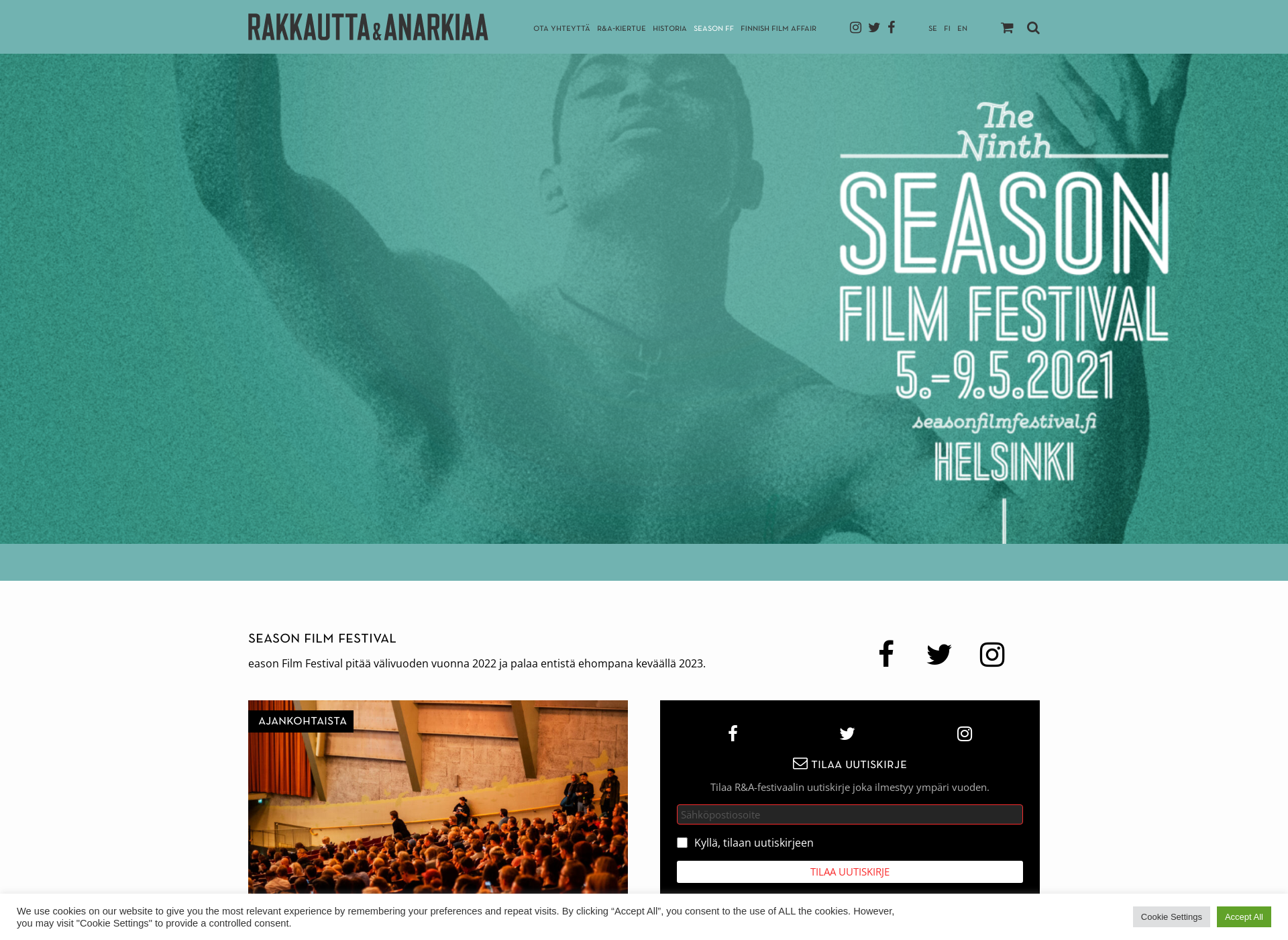 Skärmdump för seasonfilmfestival.fi