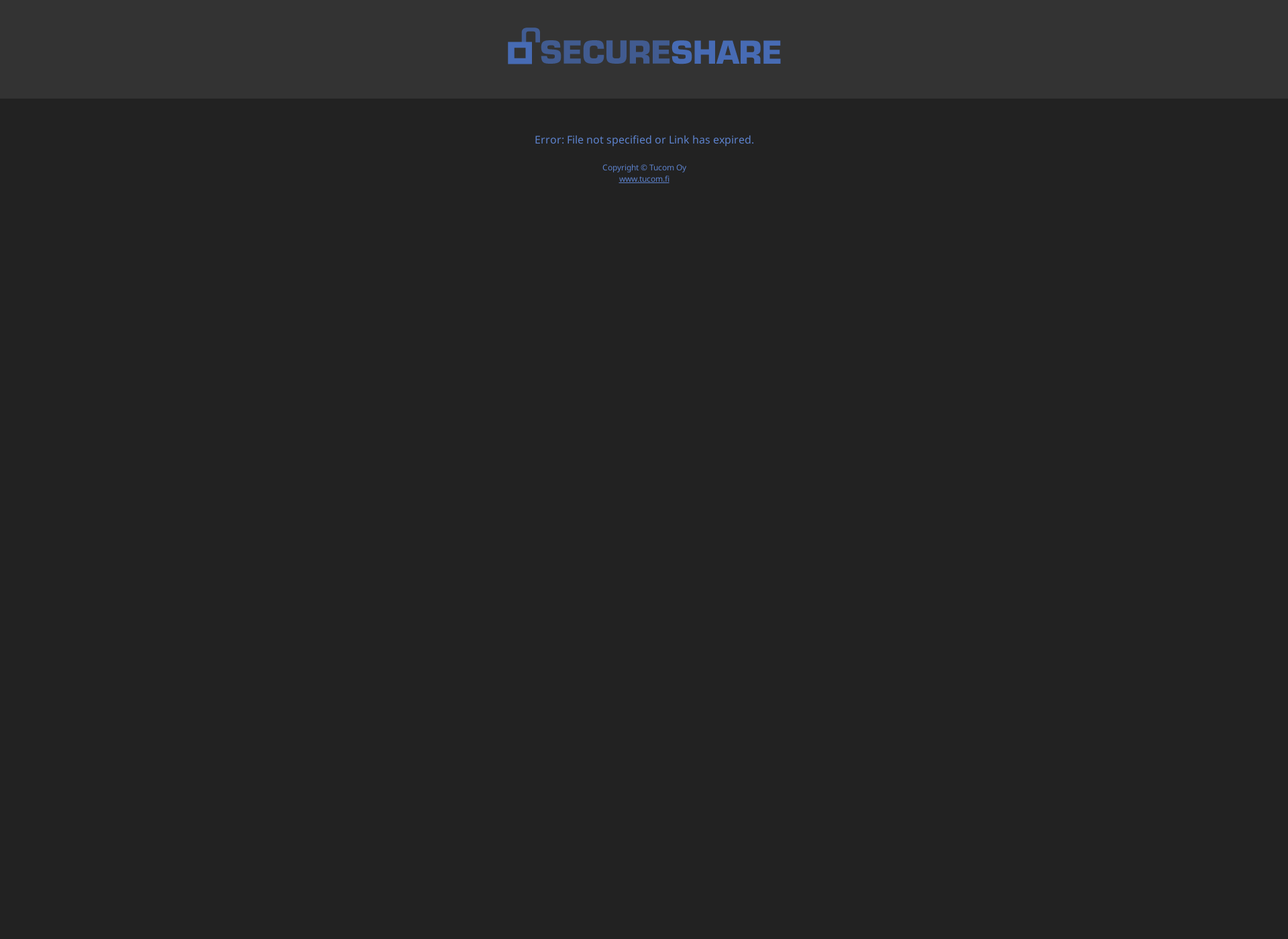 Screenshot for secureshare.fi