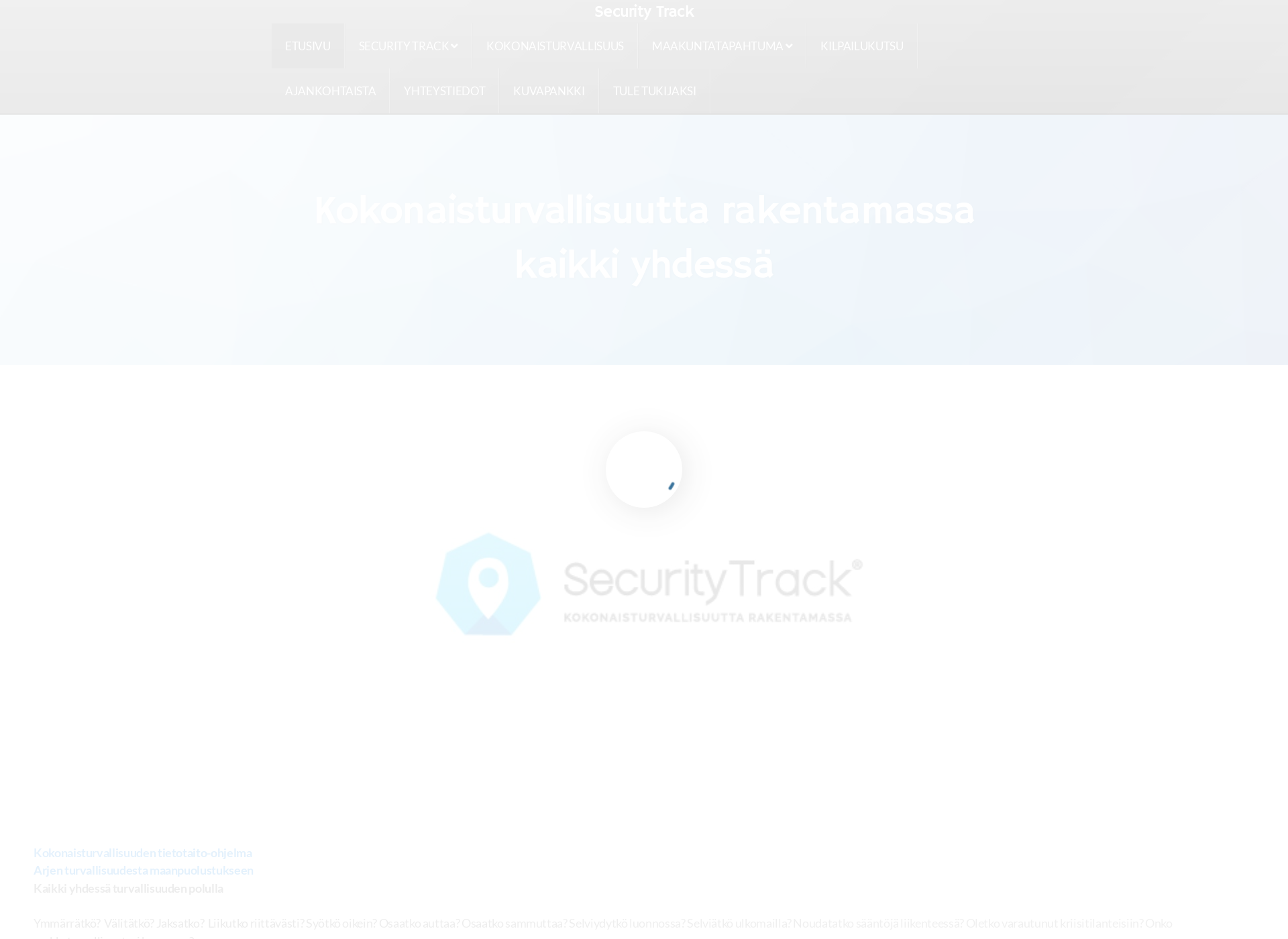 Skärmdump för securitytrack.fi