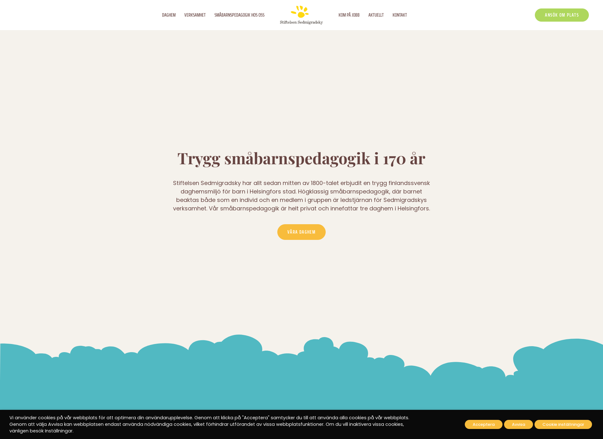 Skärmdump för sedmigradsky.fi