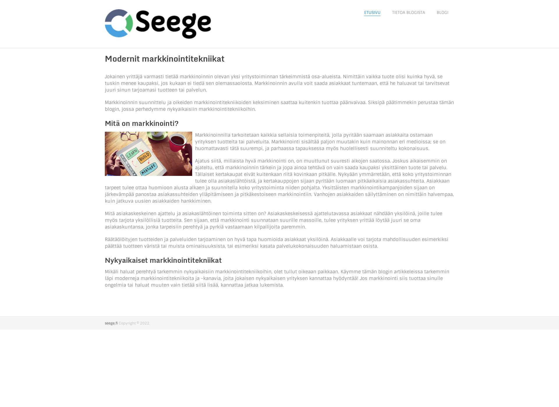 Screenshot for seege.fi