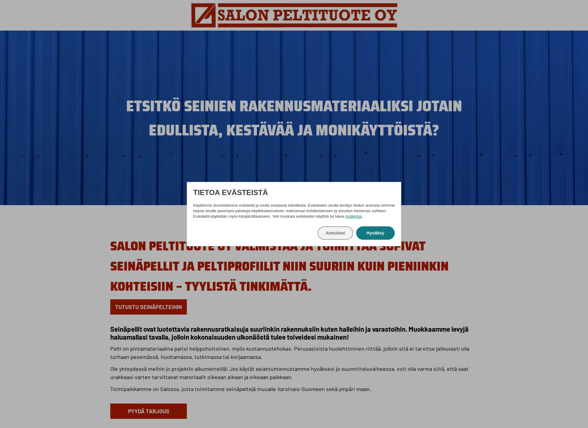 Screenshot for seinäpelti.fi