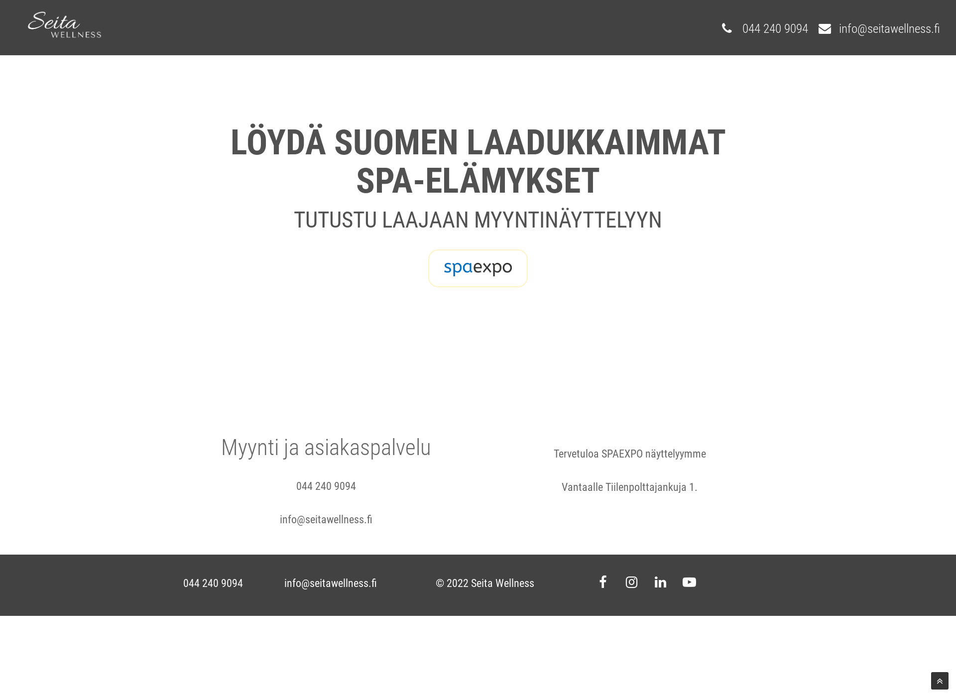 Screenshot for seitawellness.fi