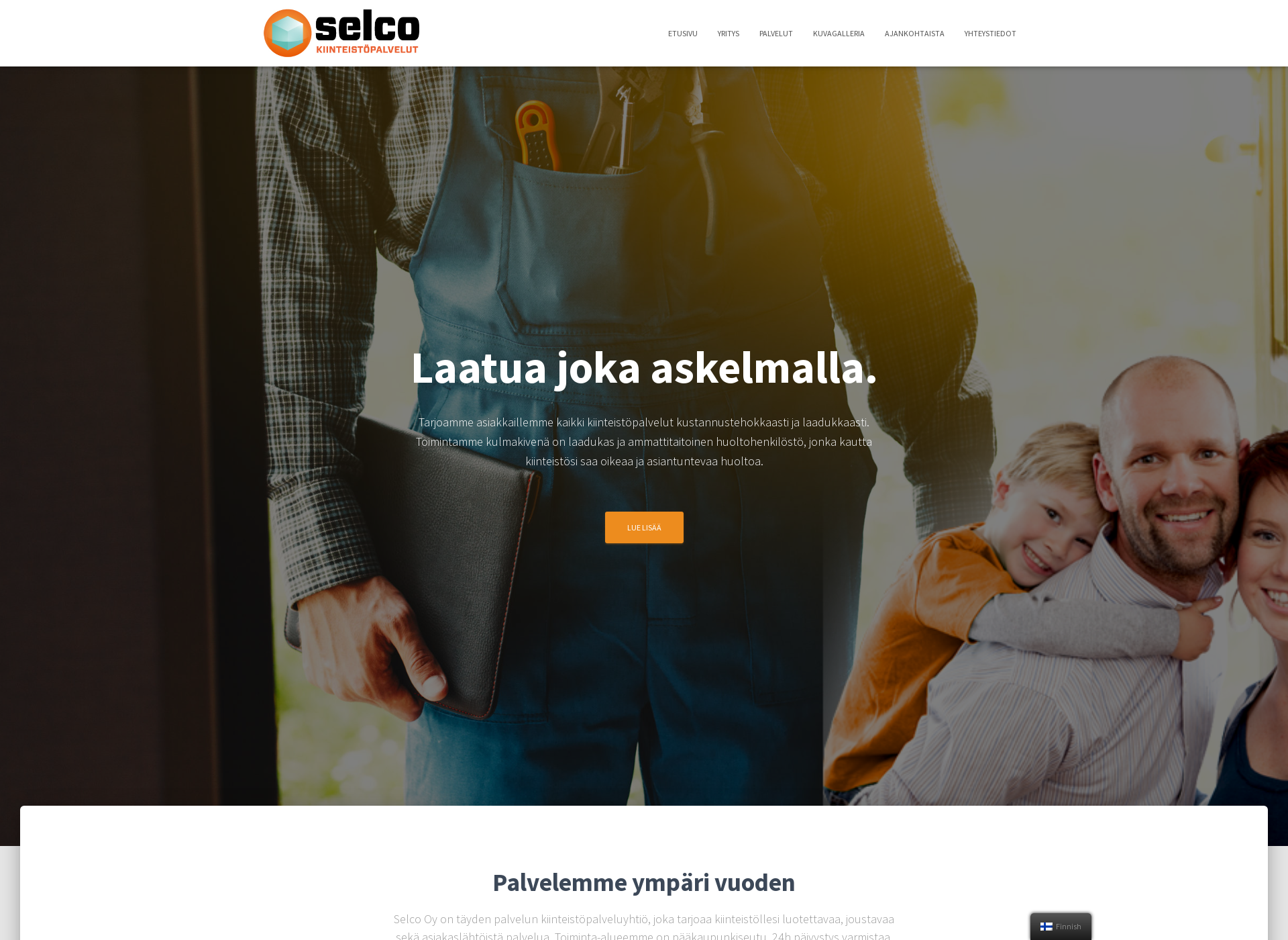 Skärmdump för selco.fi