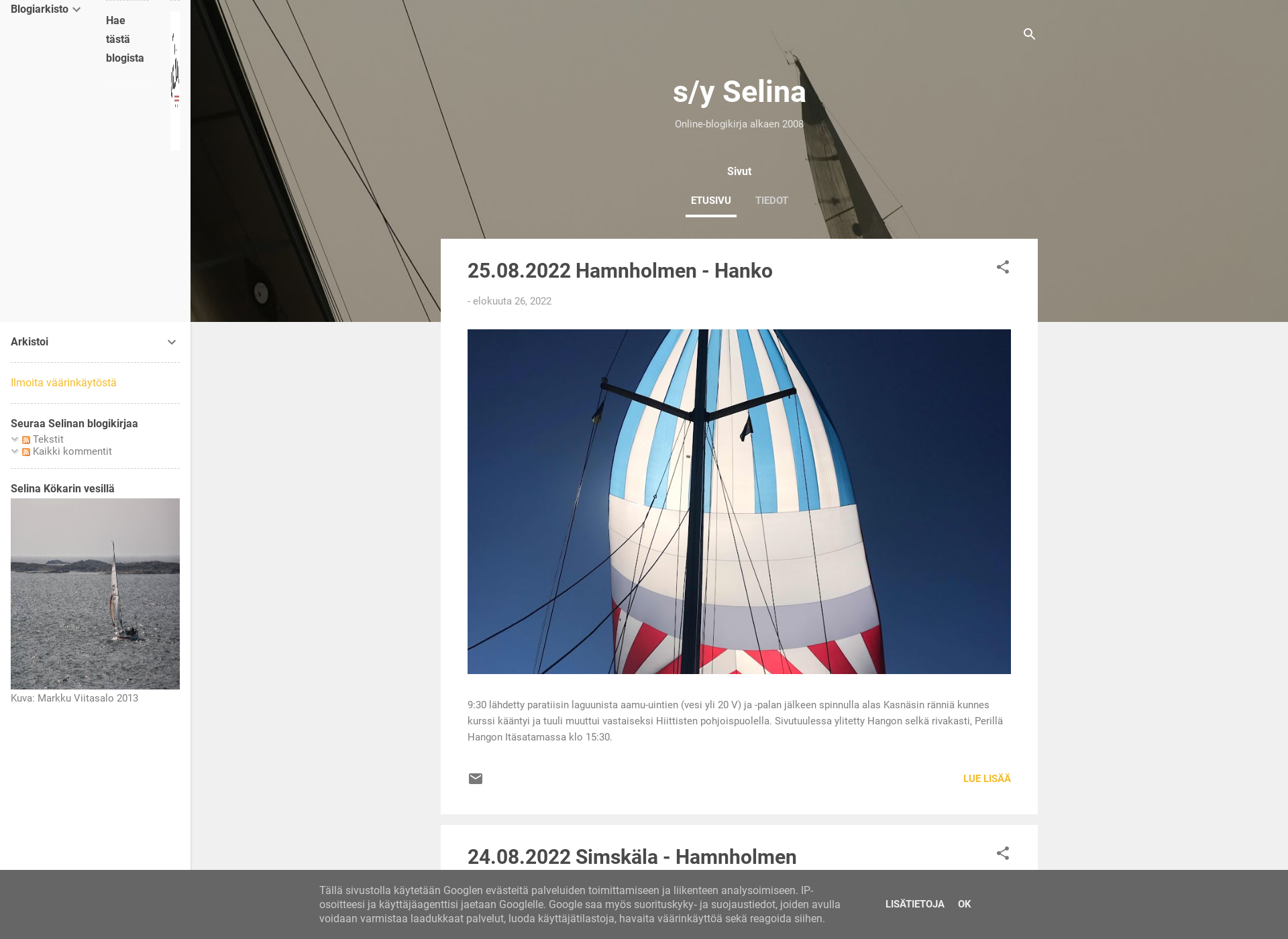 Screenshot for selina.fi
