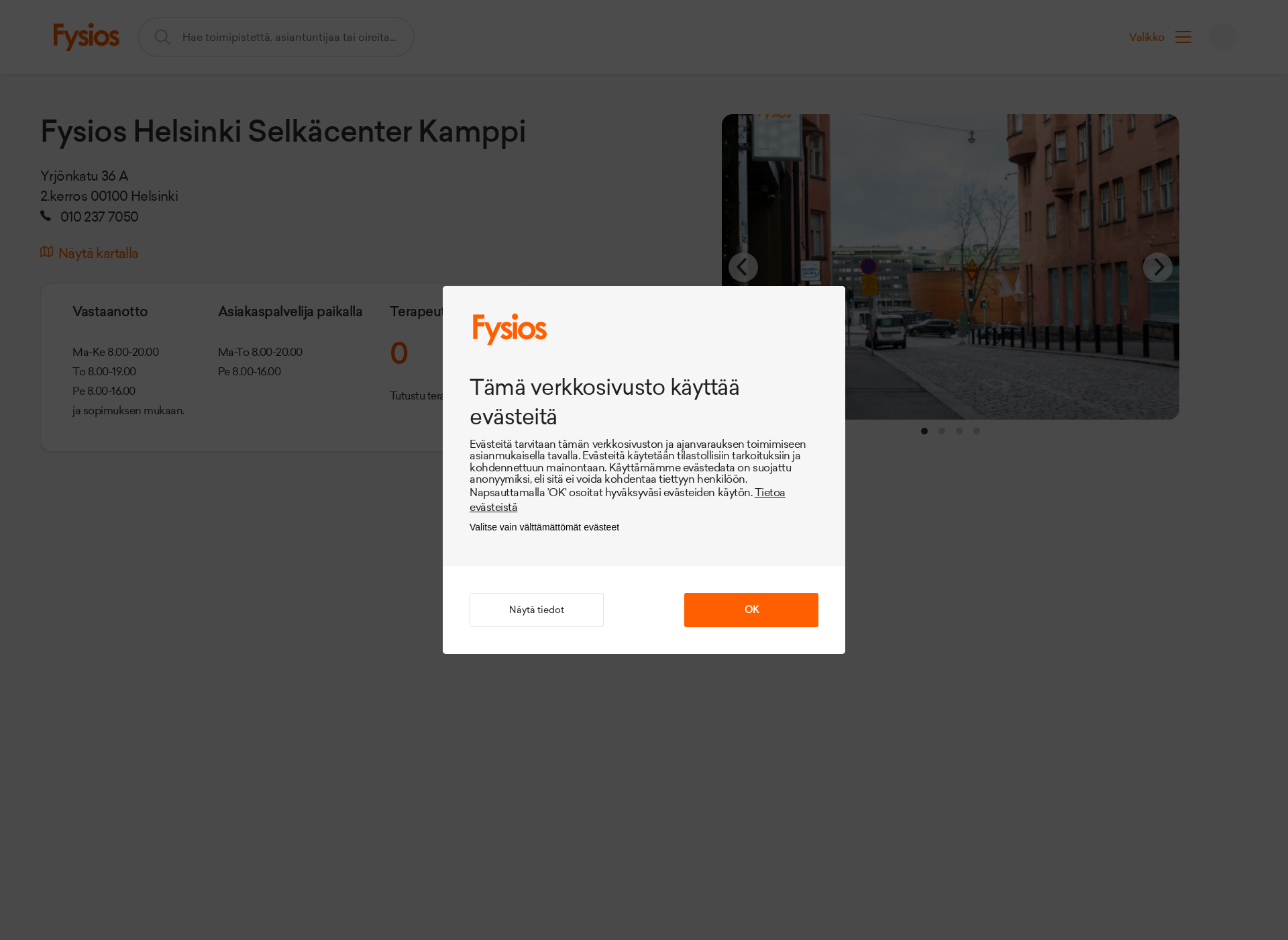 Screenshot for selkacenter.fi