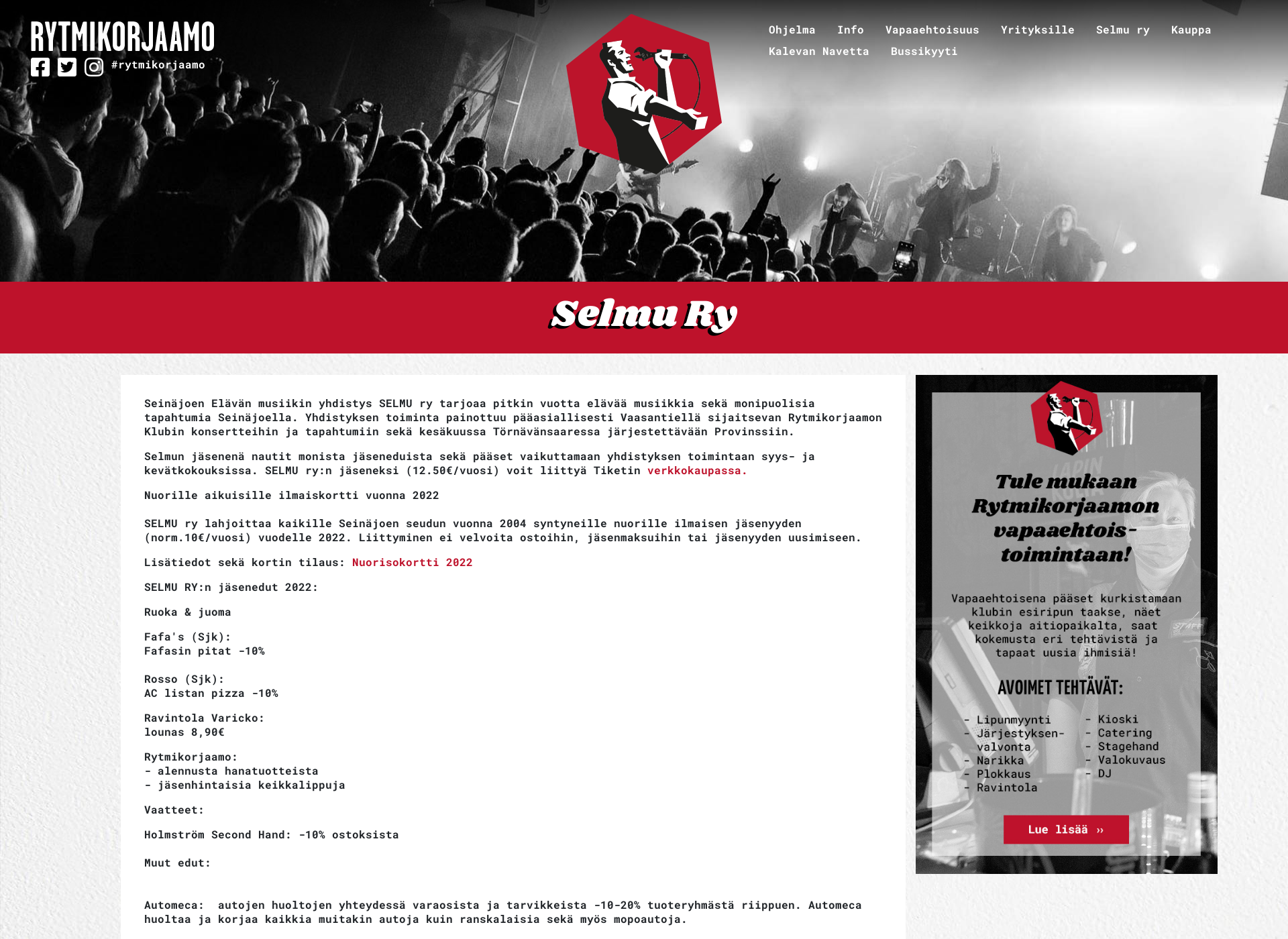 Screenshot for selmu.fi