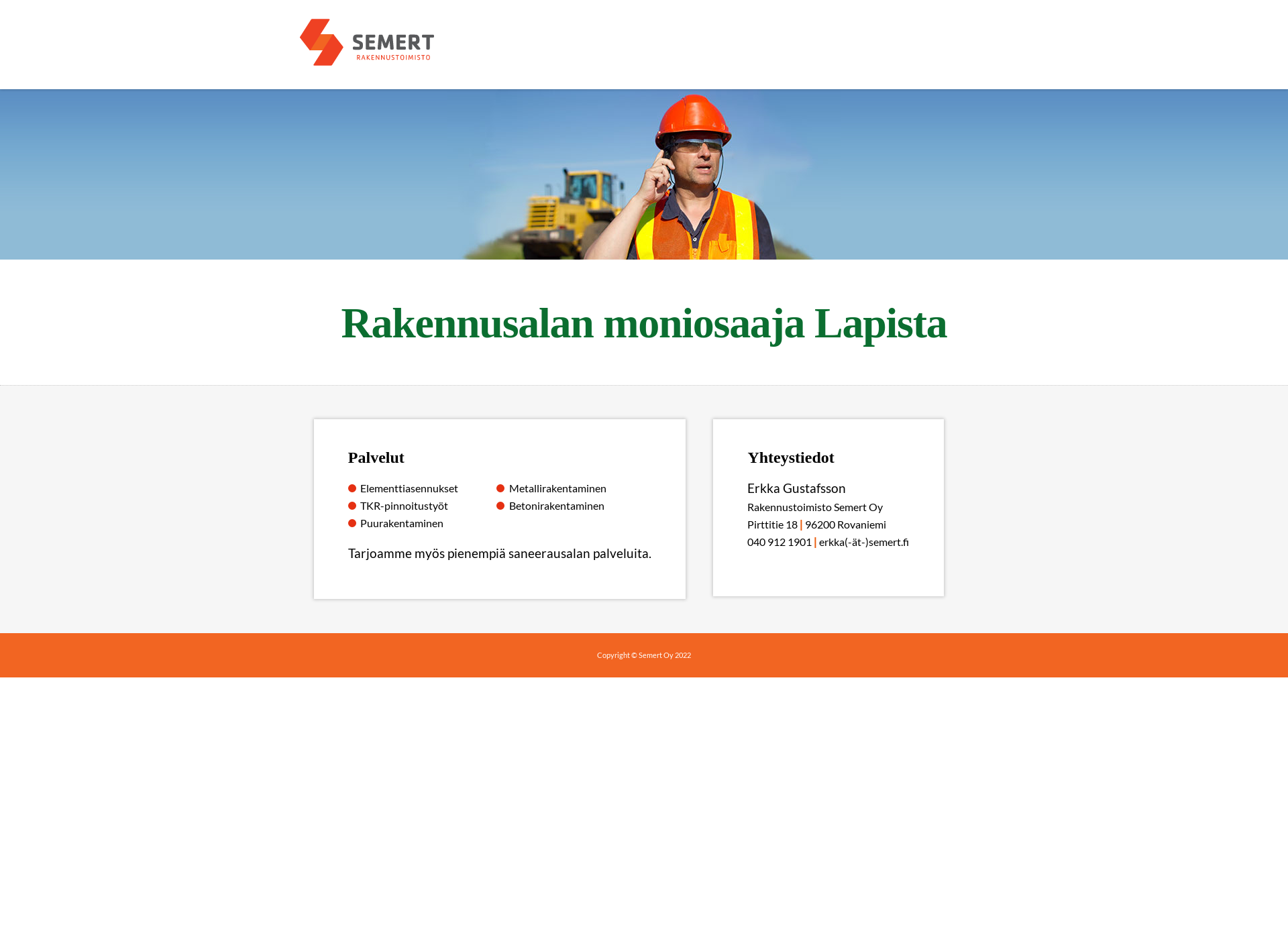 Screenshot for semert.fi