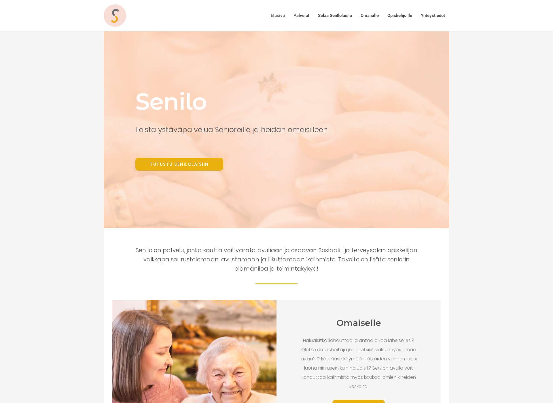 Skärmdump för senilo.fi