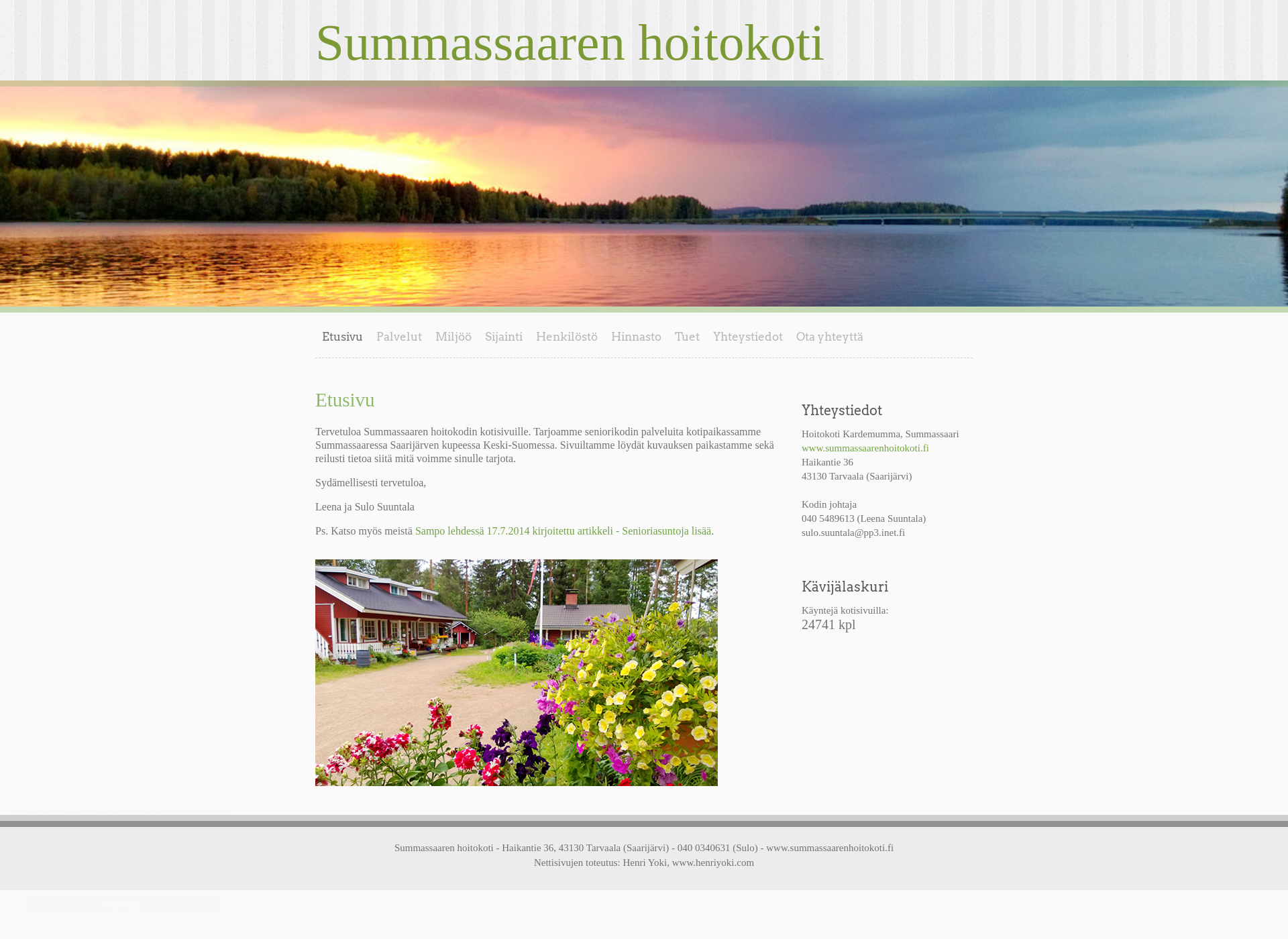Screenshot for seniorikotikardemumma.fi