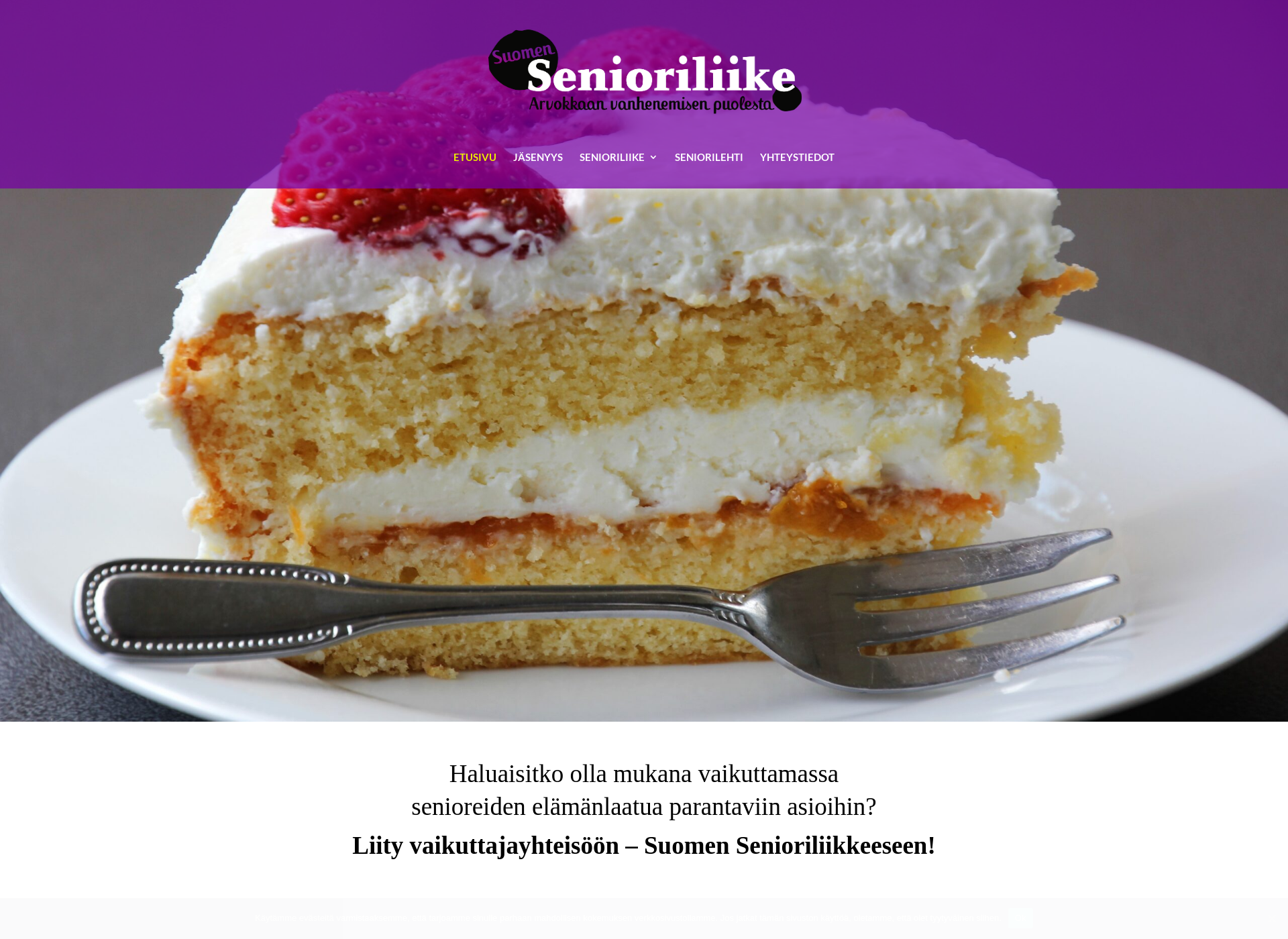 Skärmdump för senioriliike.fi