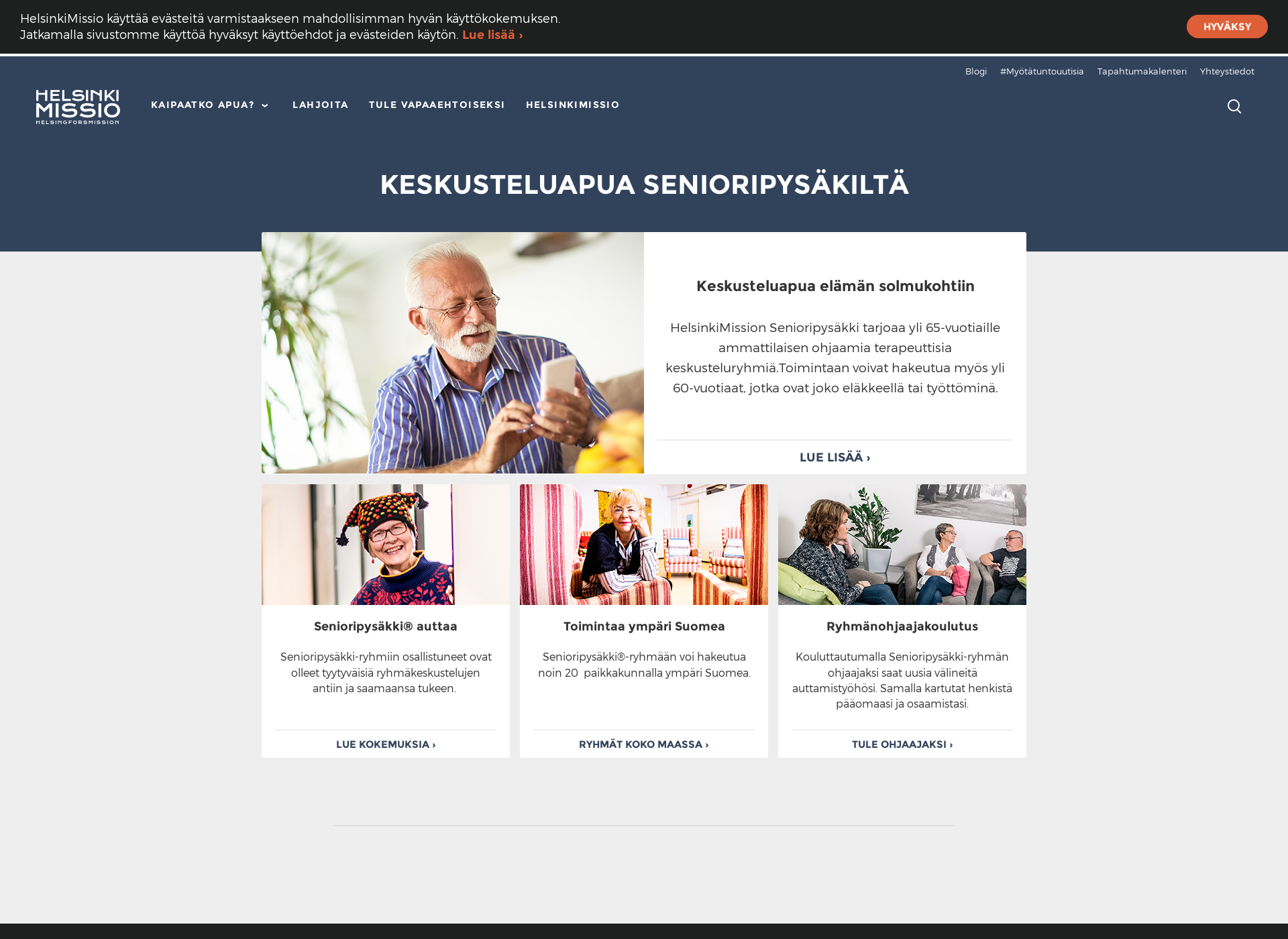 Näyttökuva senioripysakki.fi