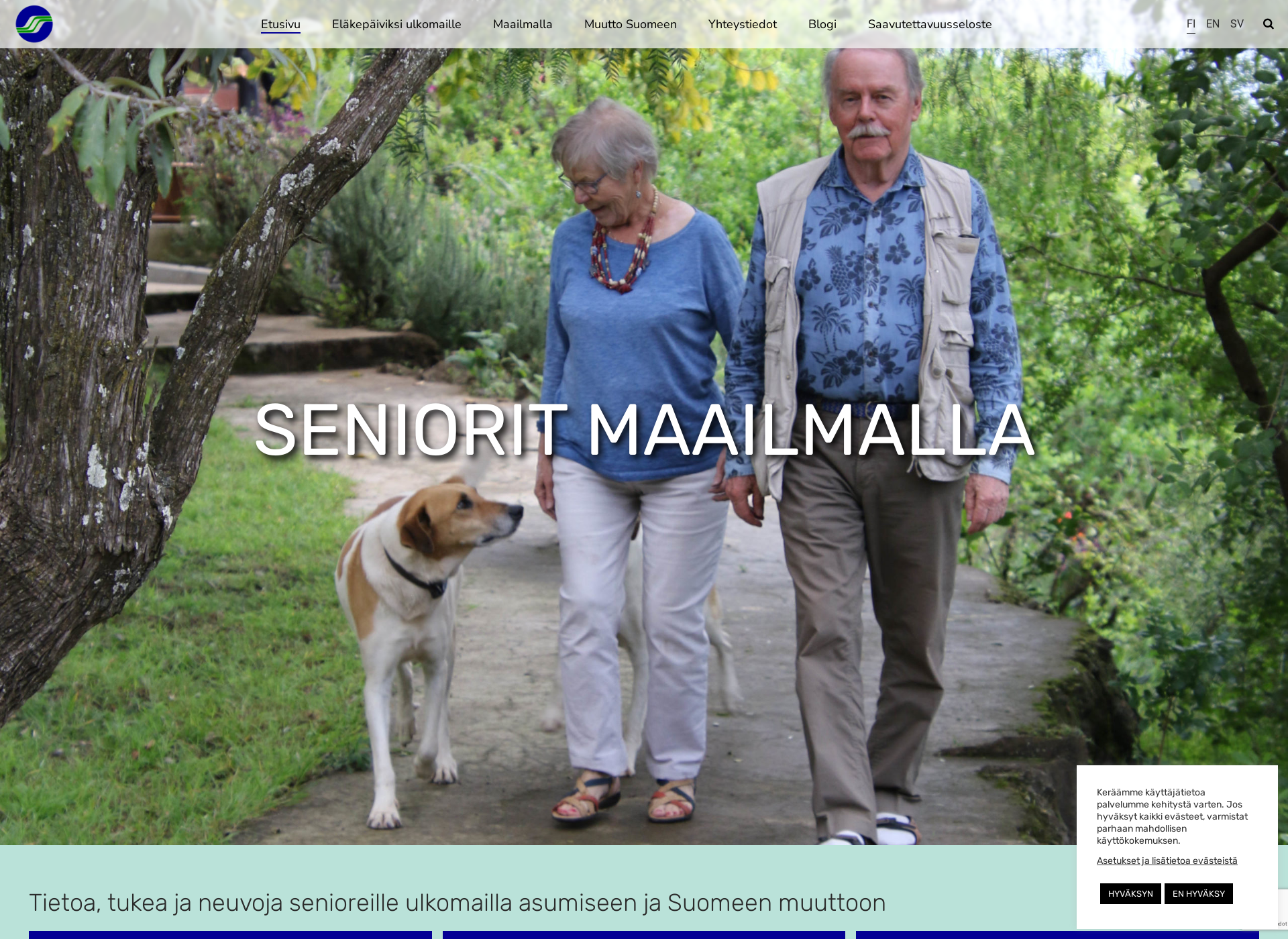 Screenshot for senioritmaailmalla.fi