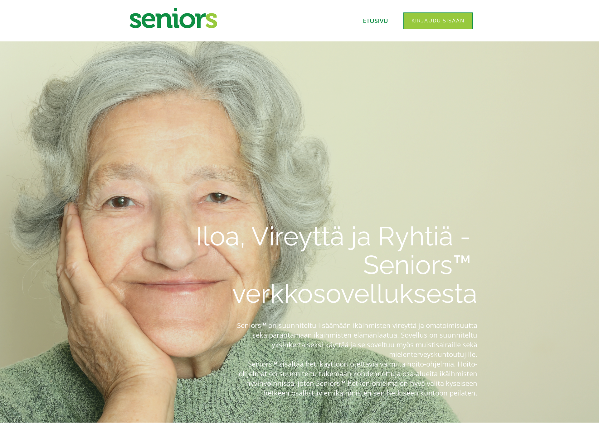 Skärmdump för seniors.fi