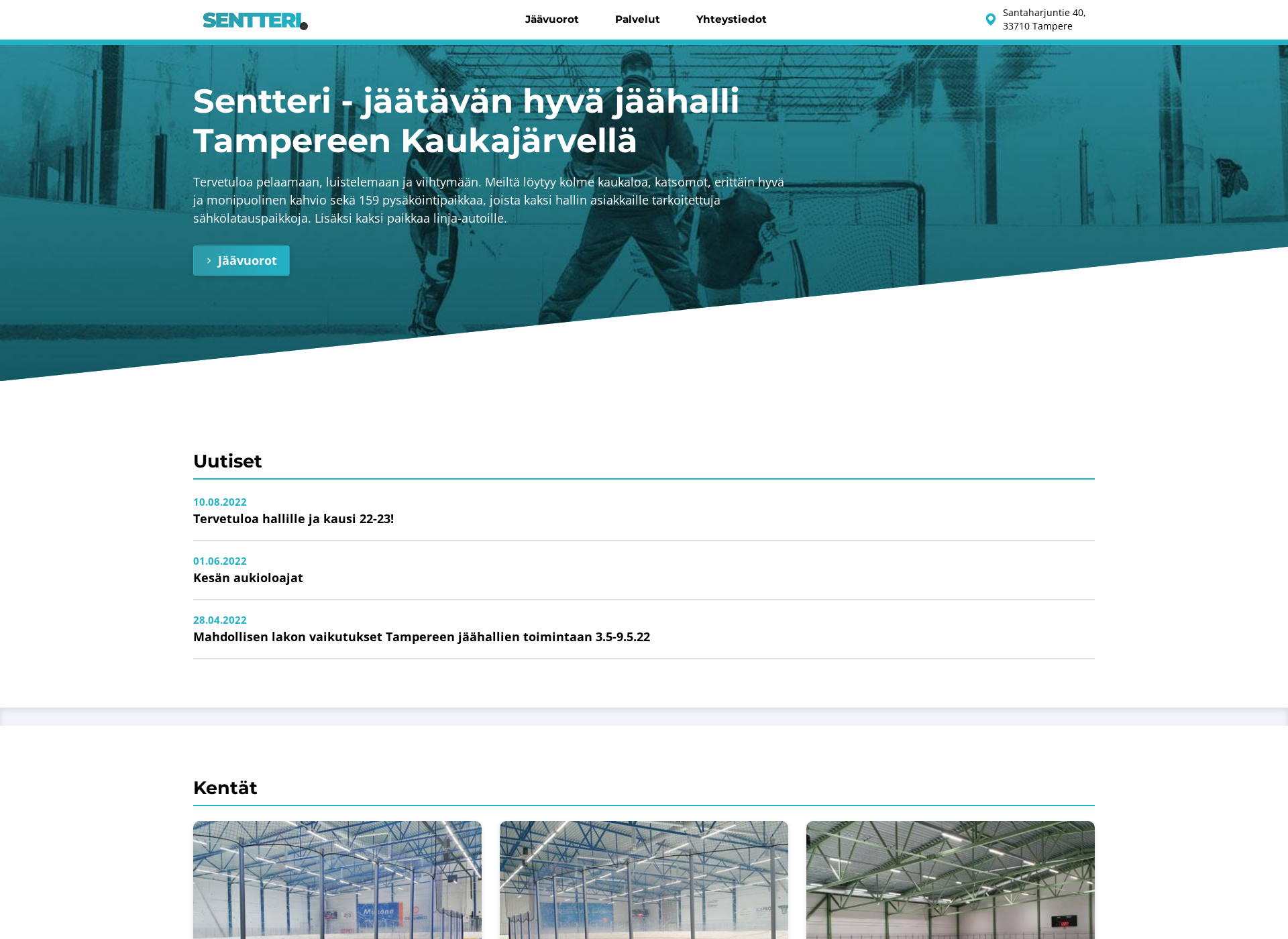Screenshot for sentteritampere.fi