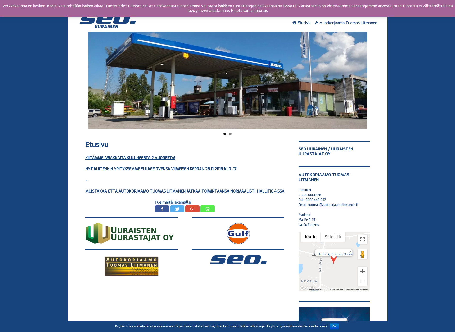 Screenshot for seouurainen.fi