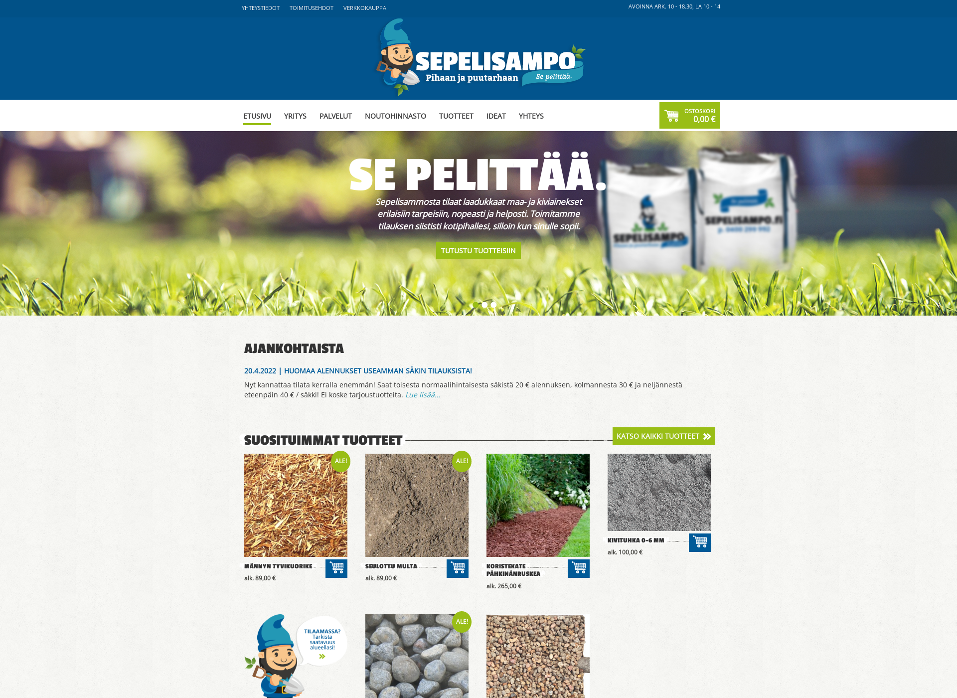 Screenshot for sepelisampo.fi