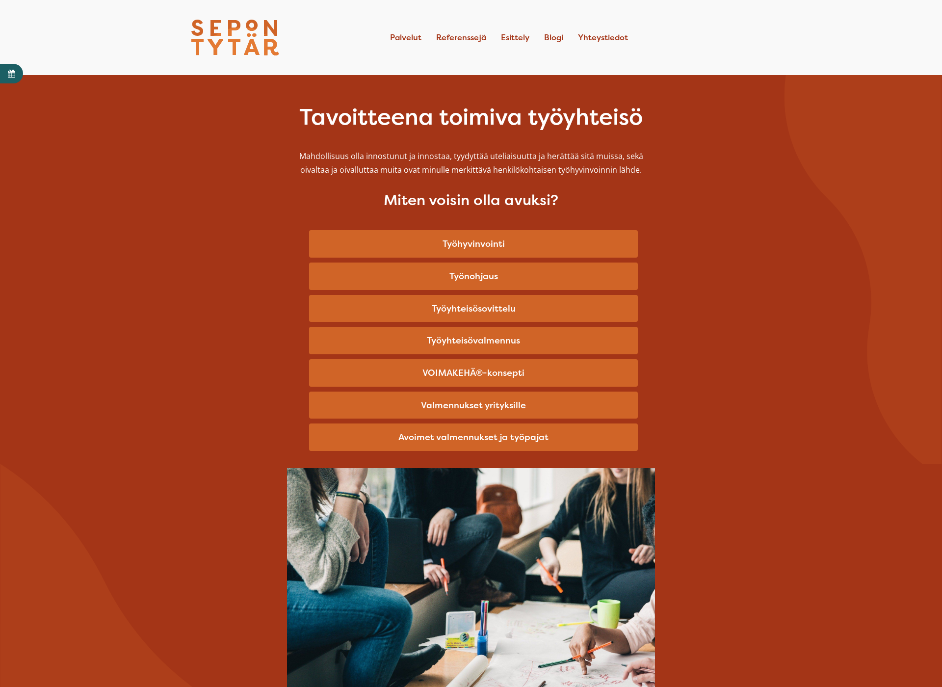 Screenshot for sepontytär.fi