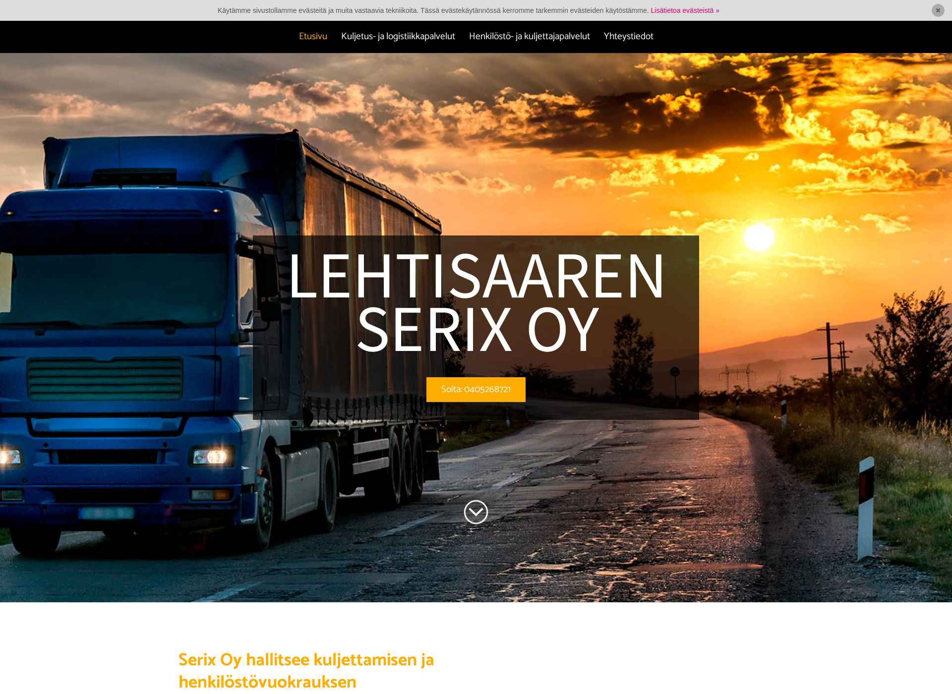 Skärmdump för serix.fi