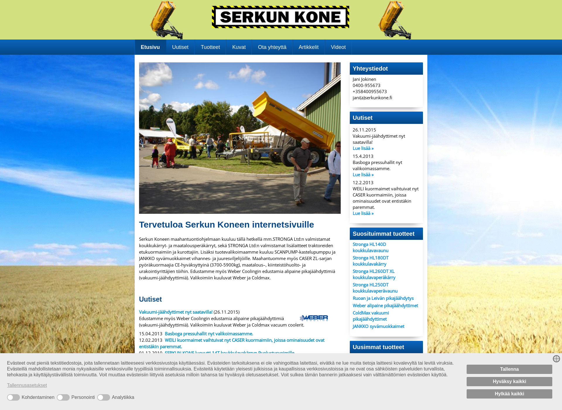 Screenshot for serkunkone.fi