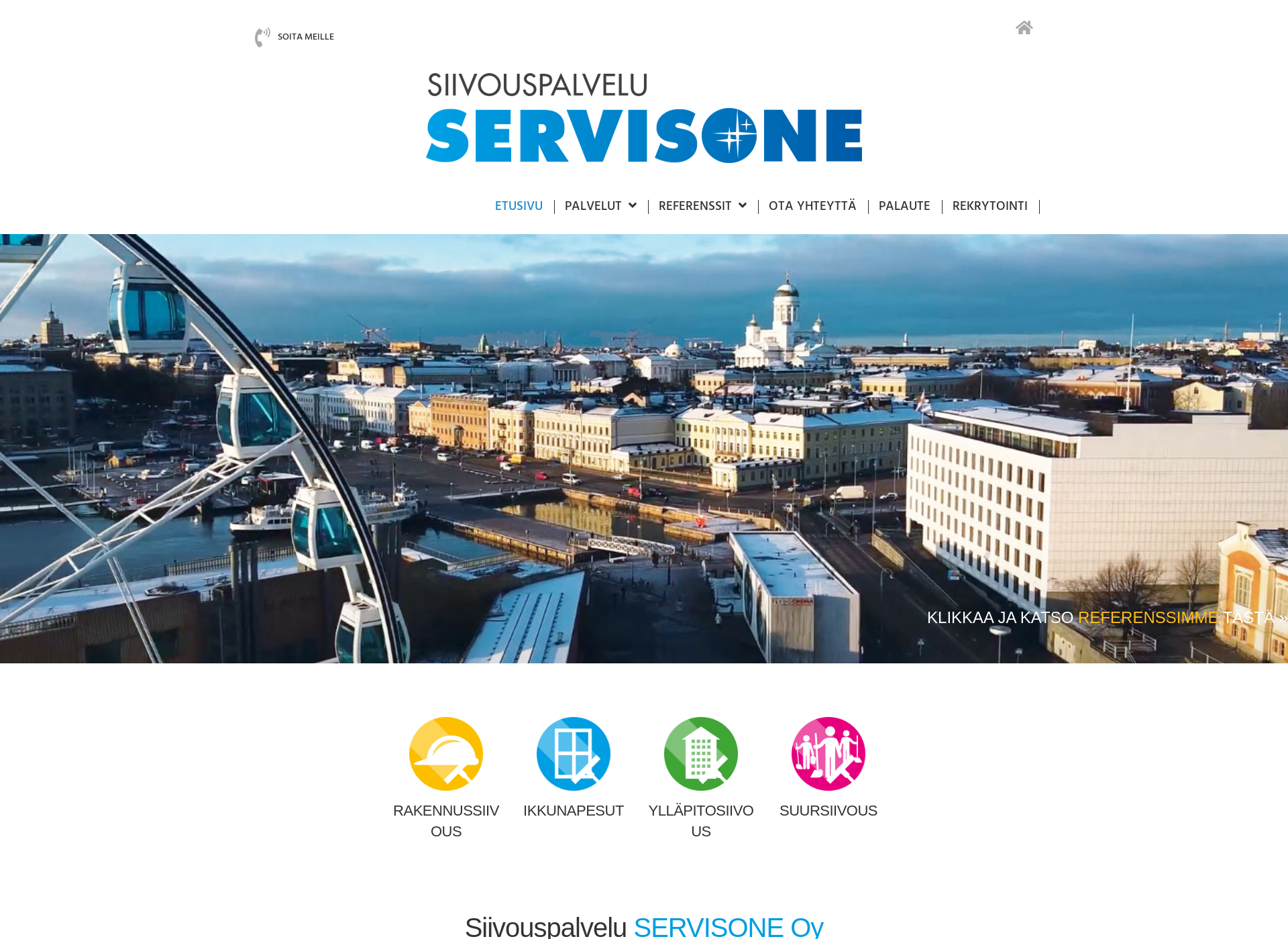 Skärmdump för servisone.fi