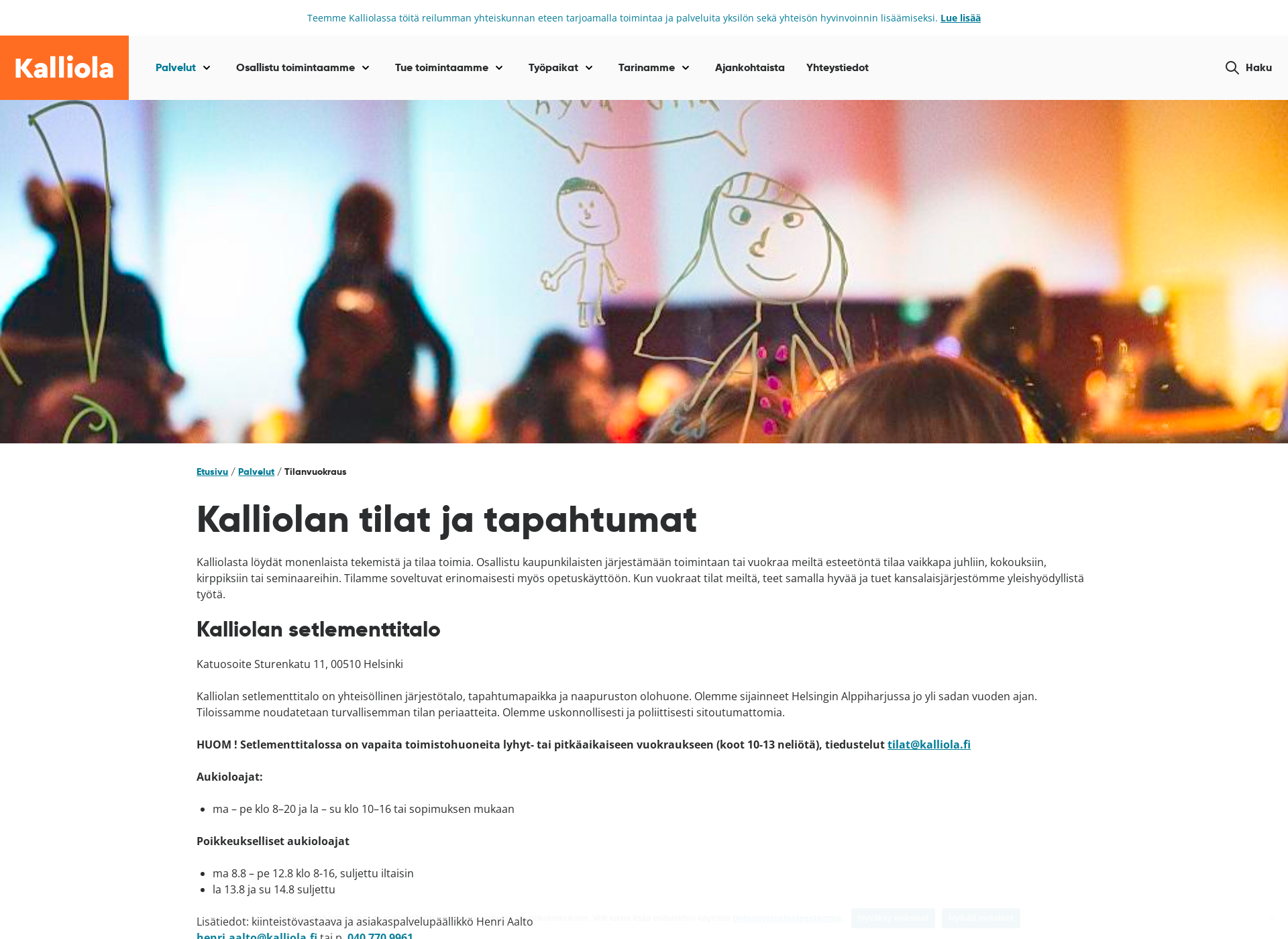 Näyttökuva setlementtitalo.fi