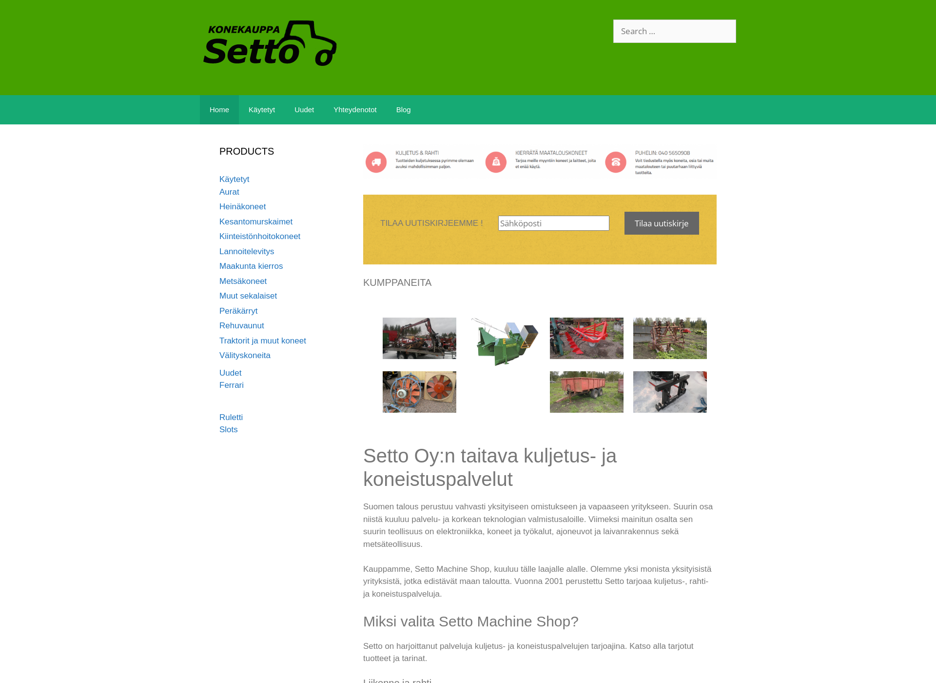 Screenshot for setto.fi