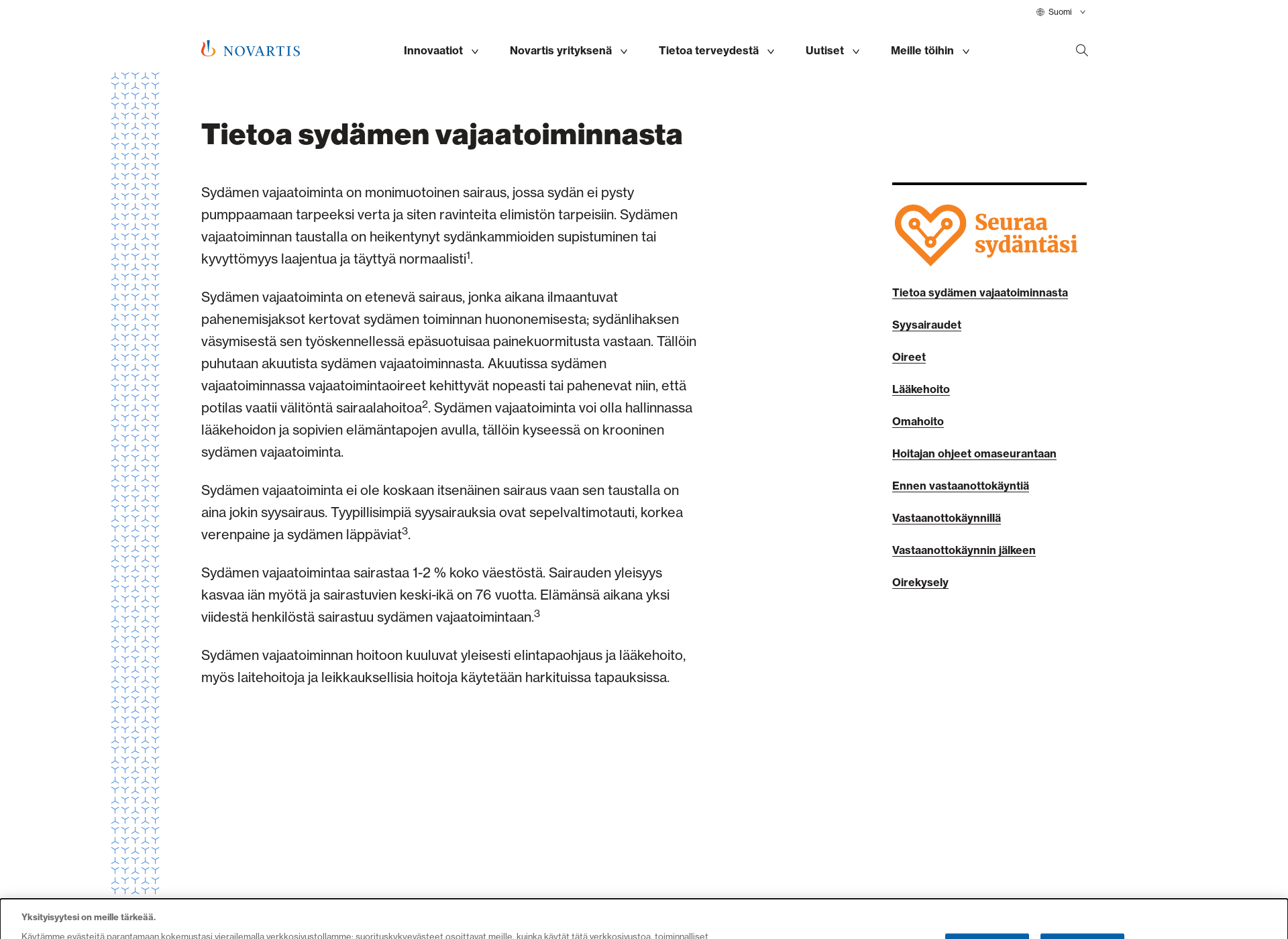 Screenshot for seuraasydantasi.fi