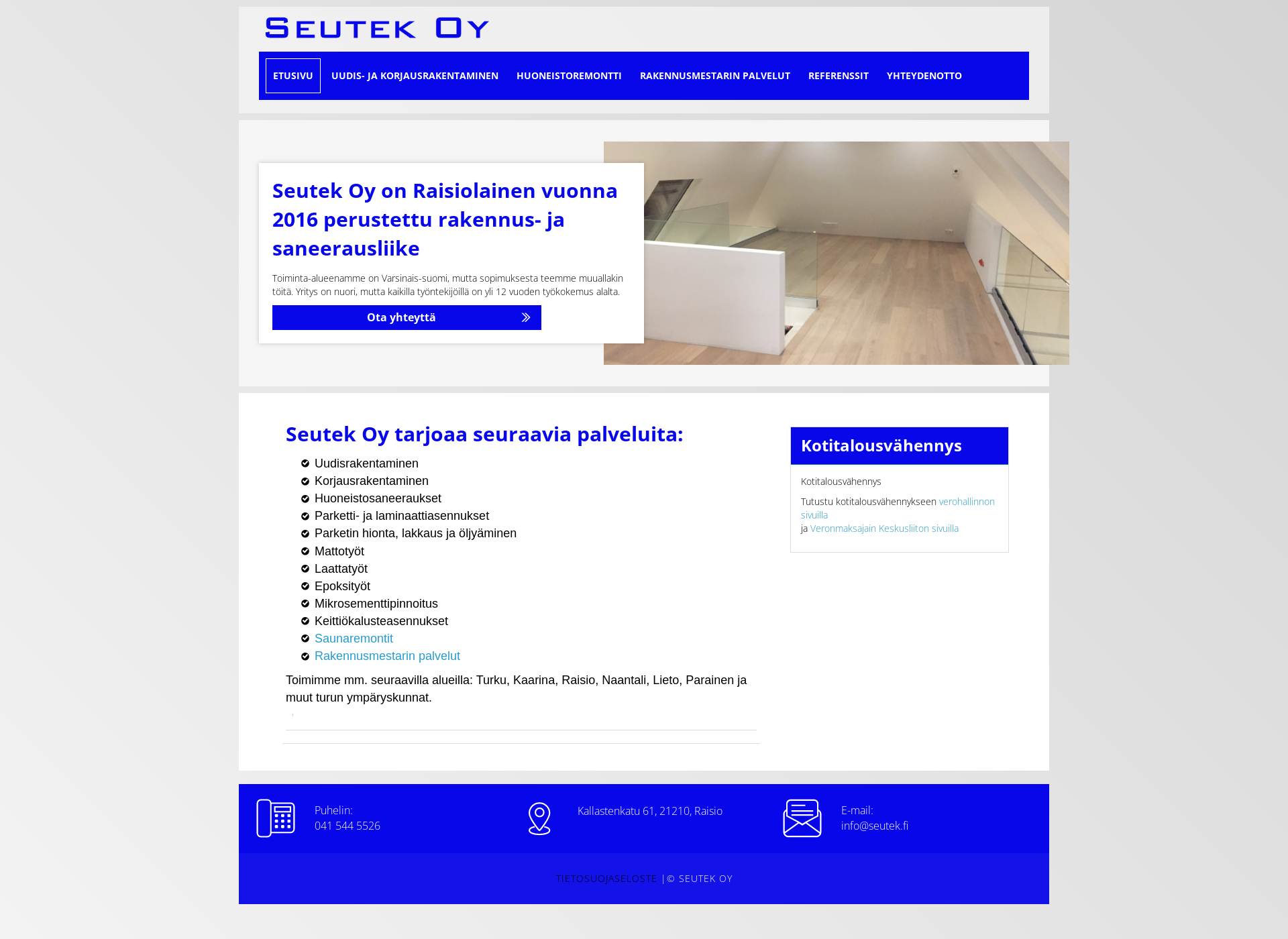 Screenshot for seutek.fi