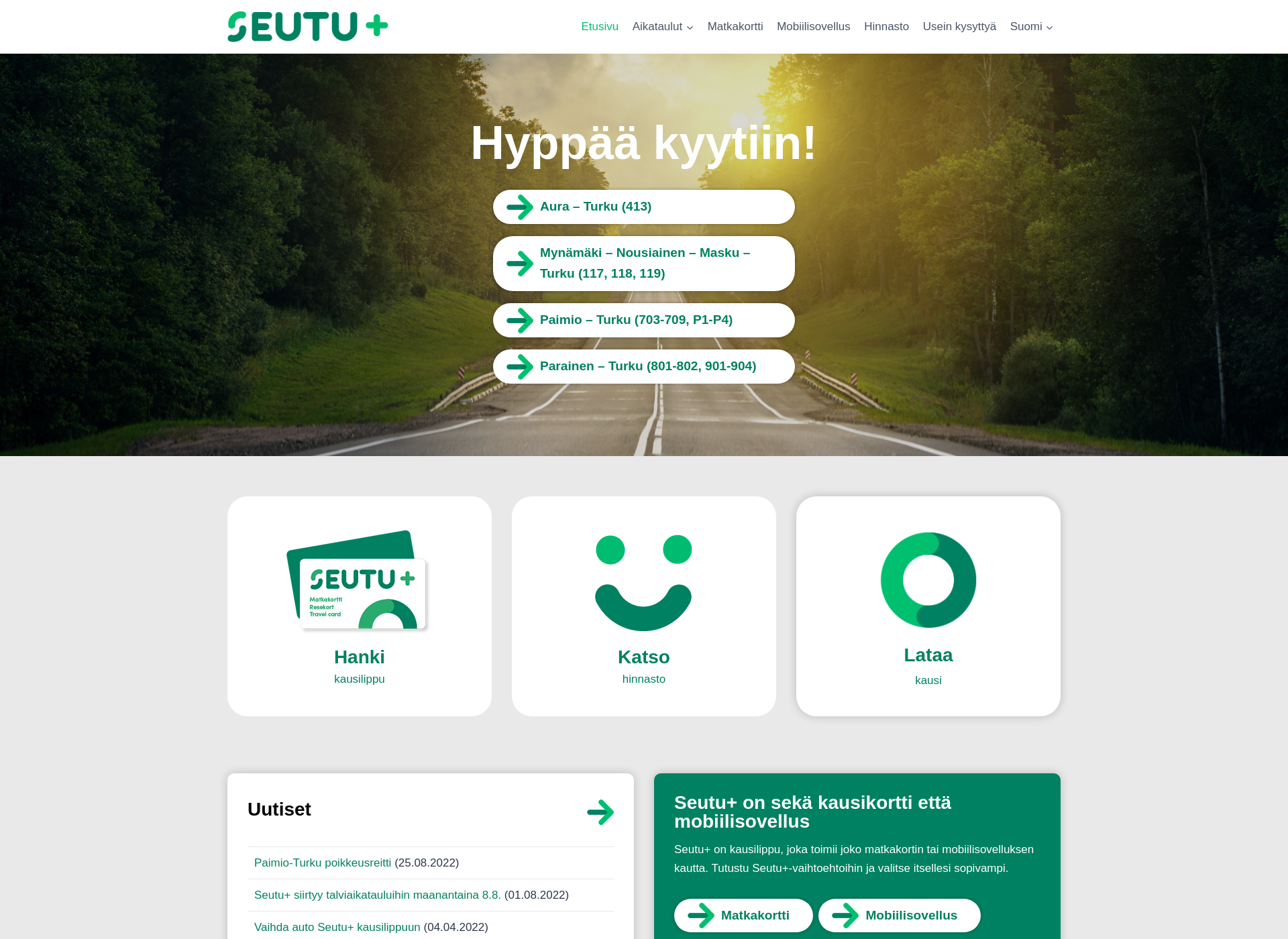 Screenshot for seutuplus.fi