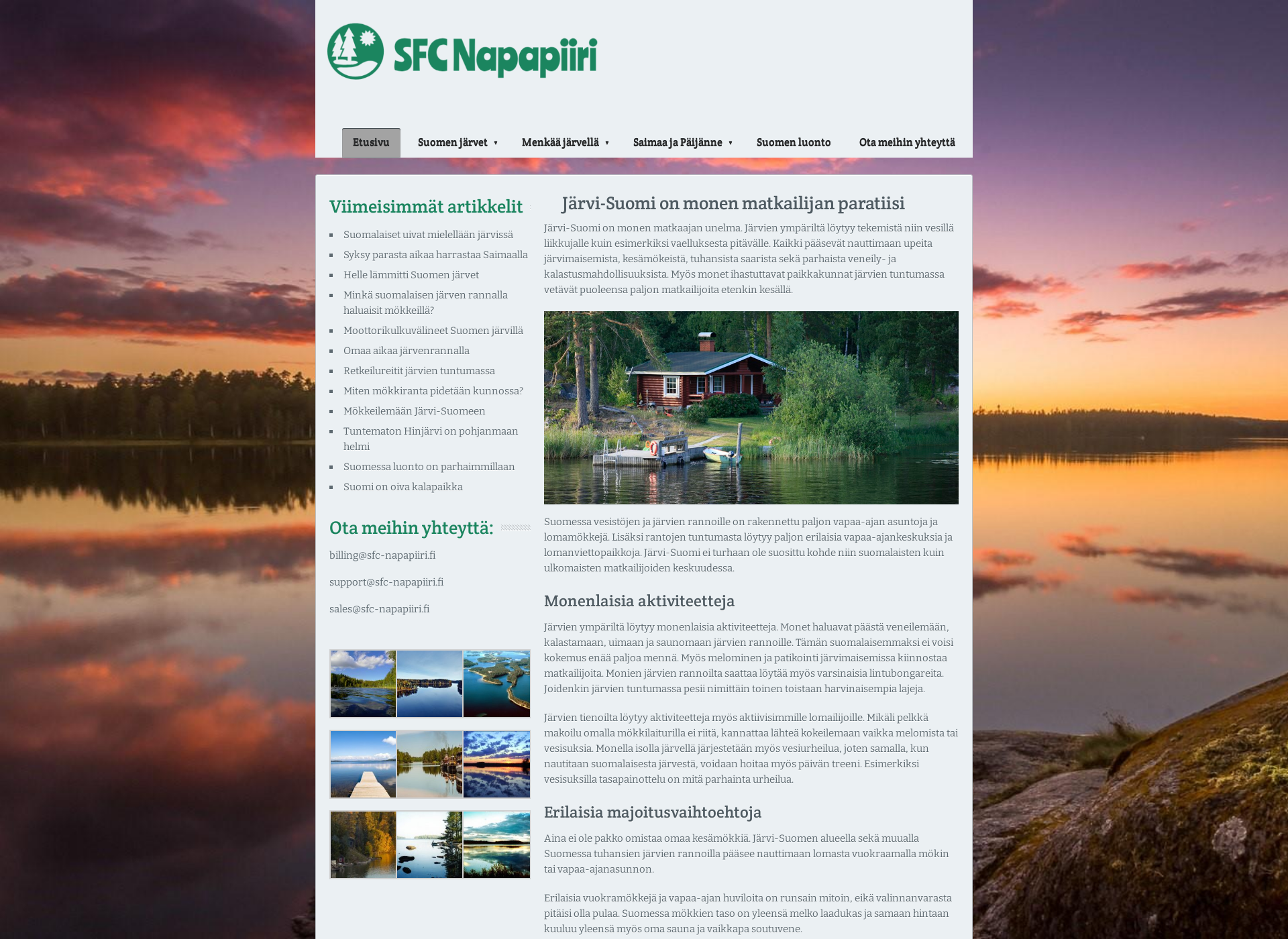 Screenshot for sfc-napapiiri.fi