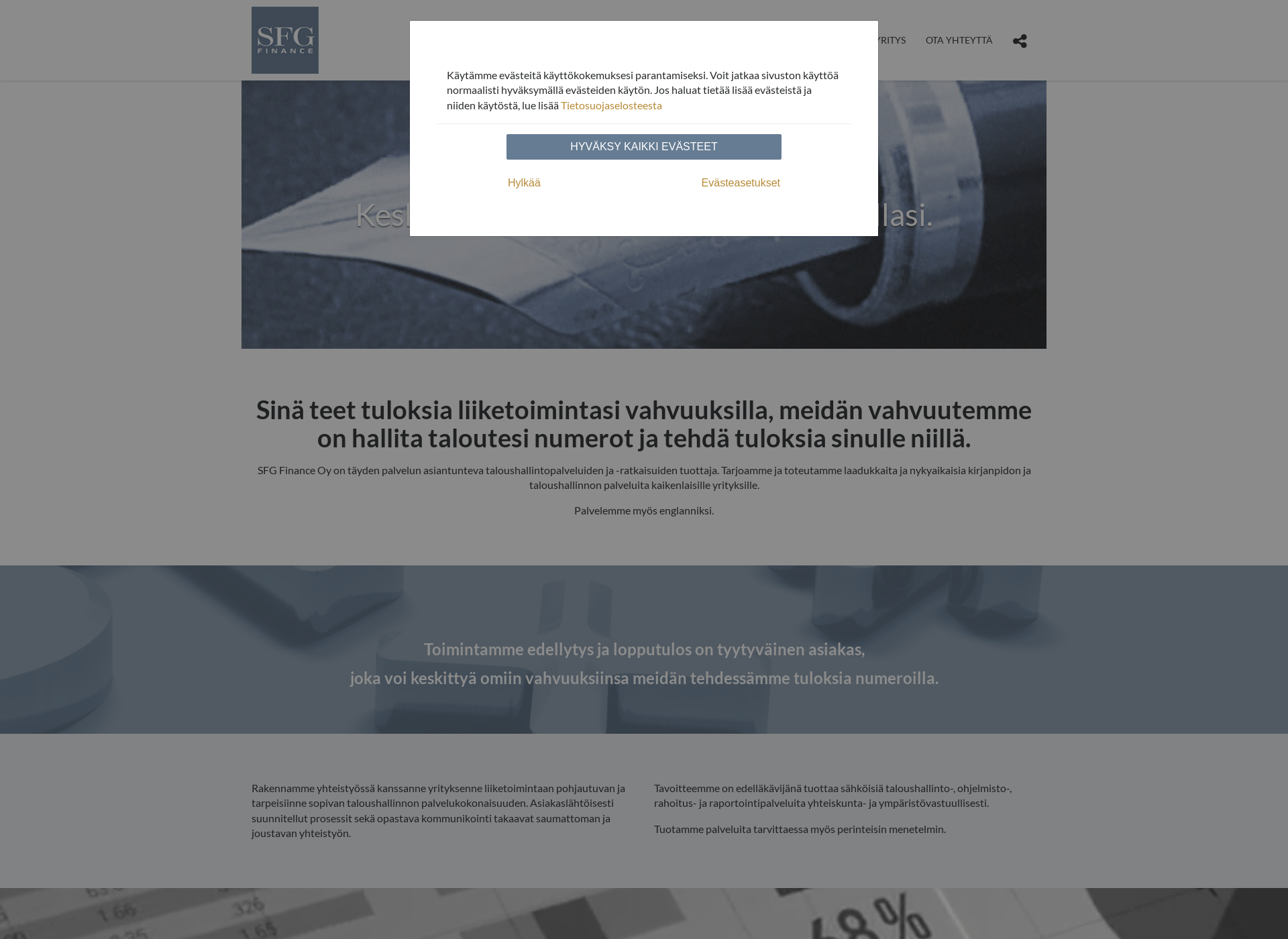 Screenshot for sfgfinance.fi