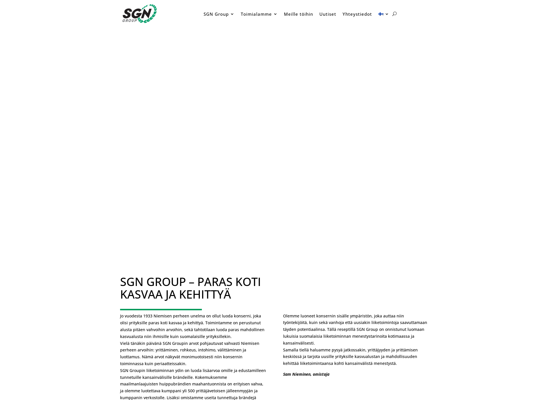 Screenshot for sgn.fi