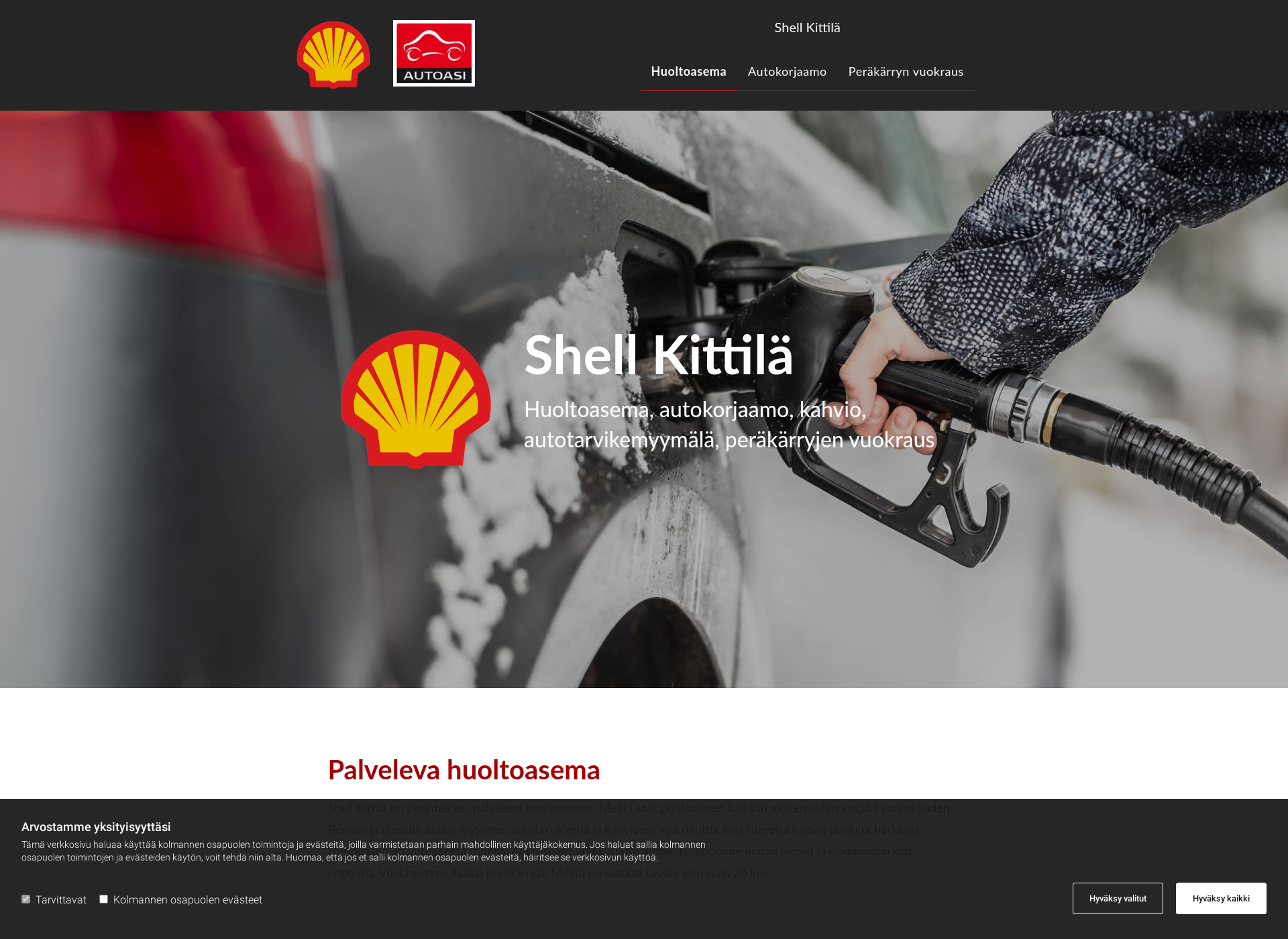 Screenshot for shellkittila.fi