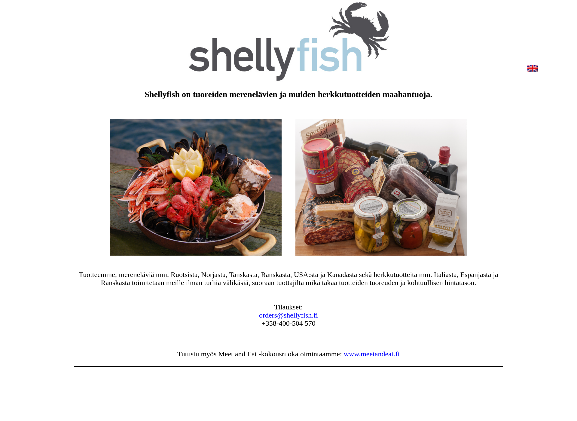 Skärmdump för shellyfish.fi