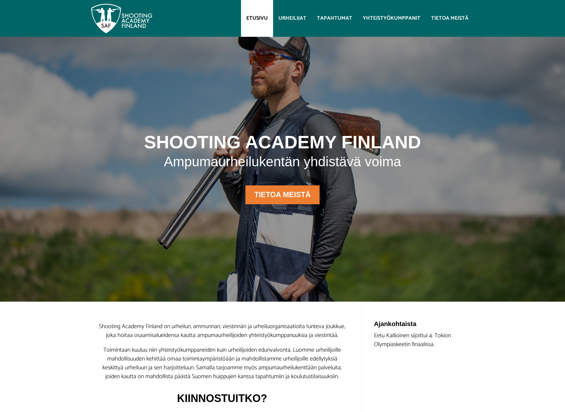 Screenshot for shootingacademy.fi